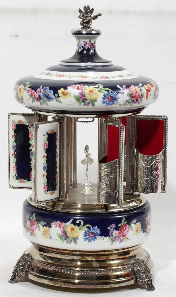 040416 REUGE MUSICAL CIGARETTE DISPENSER 13"