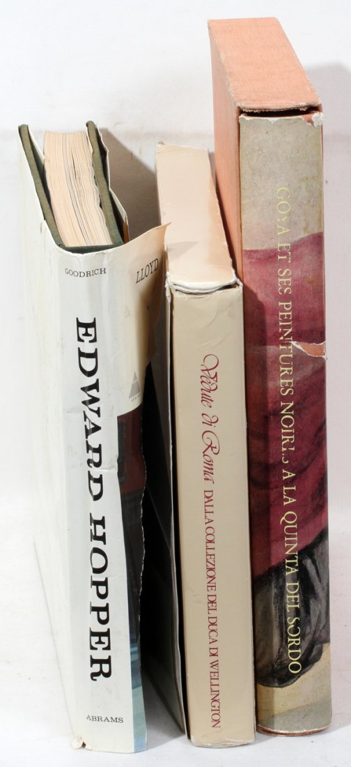 ART BOOKS:BATTISTA PIRANESI, GOYA, 3: ART BOOKS: GIOVAN BATTISTA PIRANESI, EDWARD HOPPER, GOYA, 3:"Iovan Battista Piranesi" in the Wellington Collection; Lloyd Godrich book titled "Edward Hopper", also "Goya et son Peintures Noire".