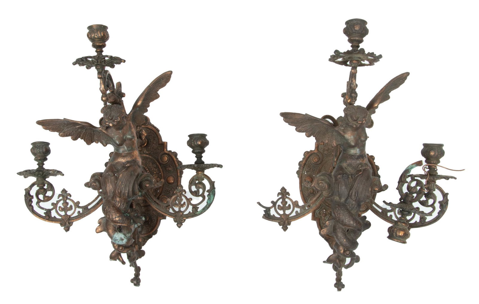 Copper Clad Sconces, H 18'' W 13'' Depth 12.5'' 1 Pair (1 of 1)