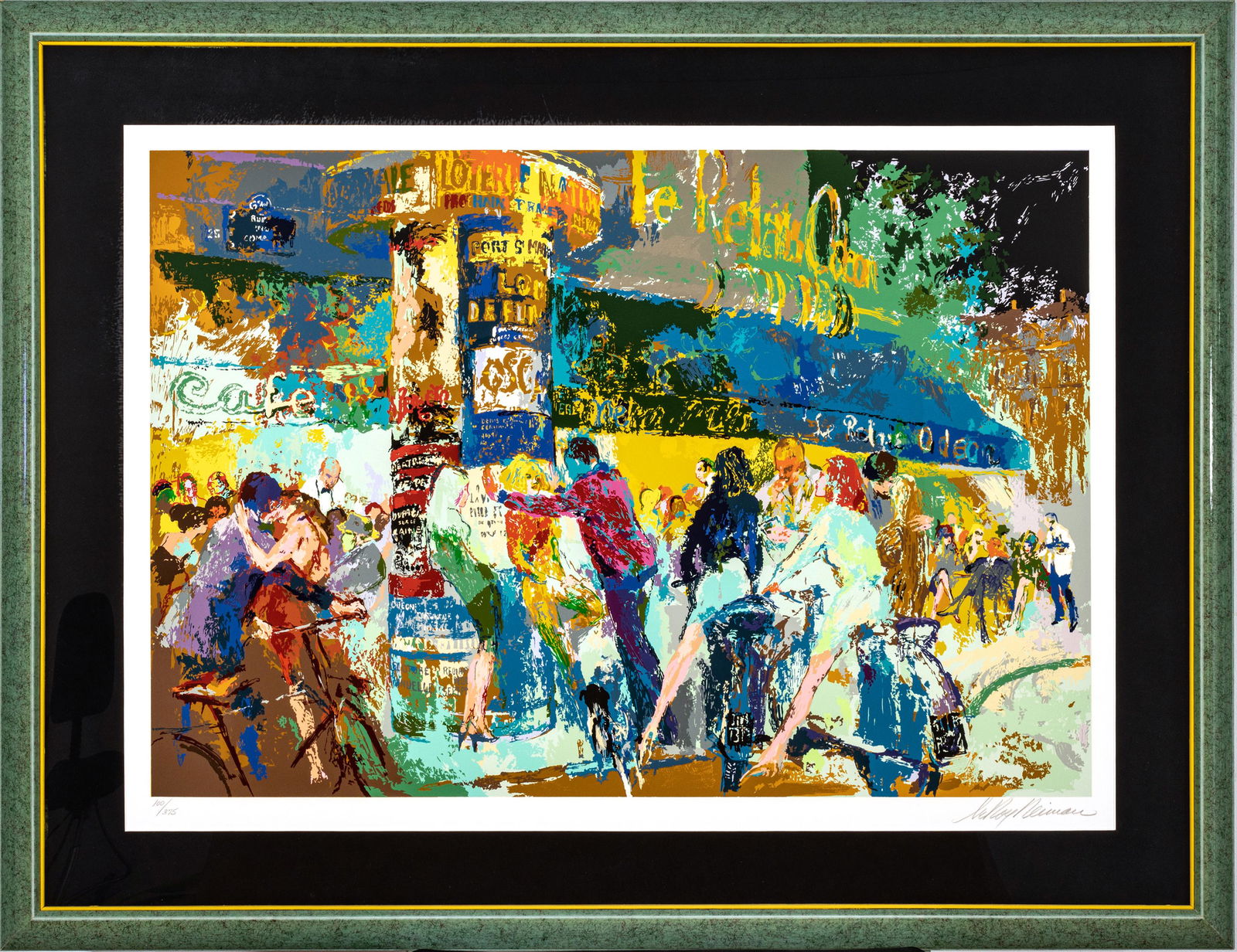 Leroy Neiman (American, 1921-2012) Serigraph In Colors On Wove Paper, 1986, Left Bank Cafe, H 26'' W (1 of 5)