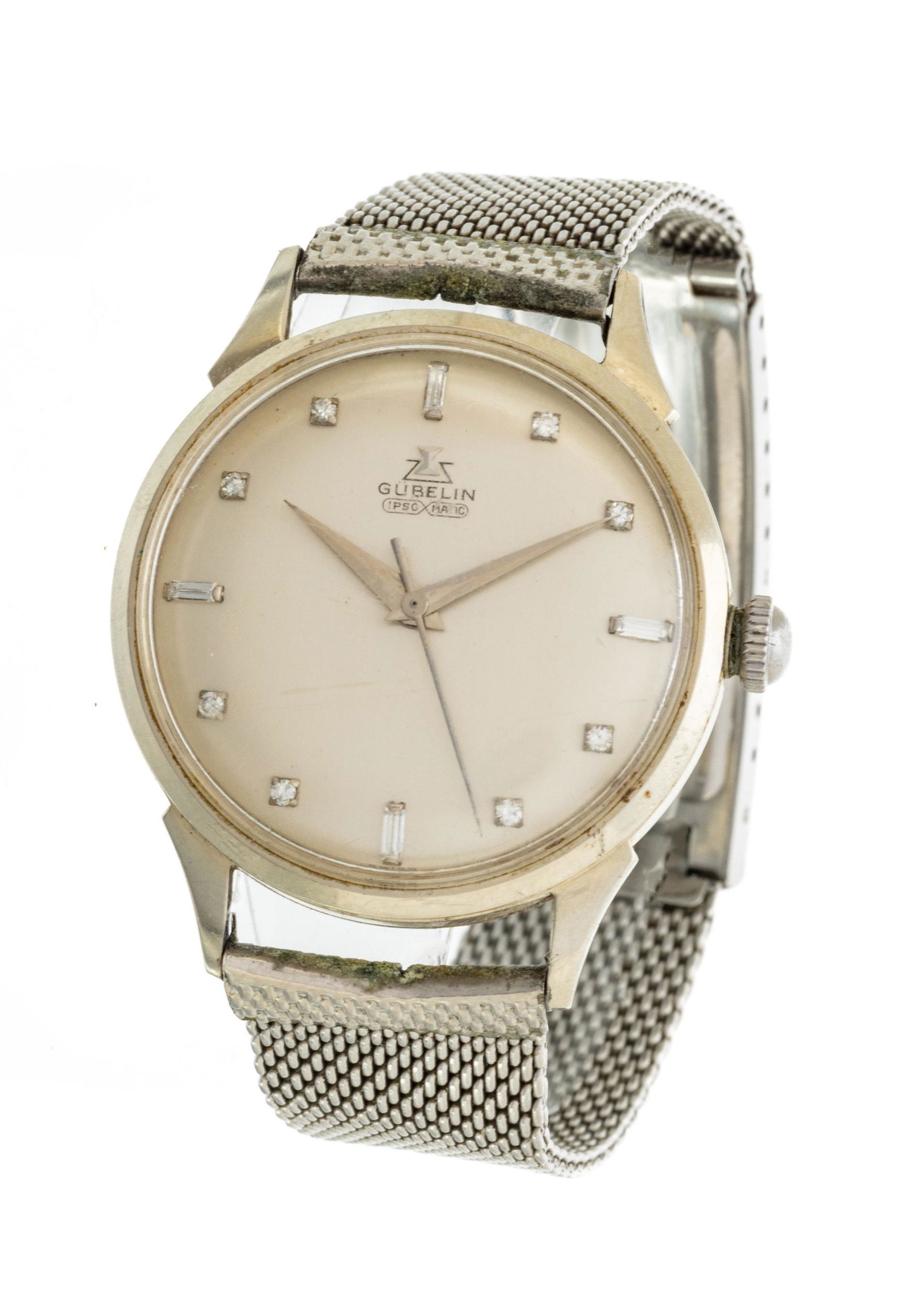 Gubelin Swiss Wrist Watch, Stainless And Gold Wrist Bands (1 of 6)