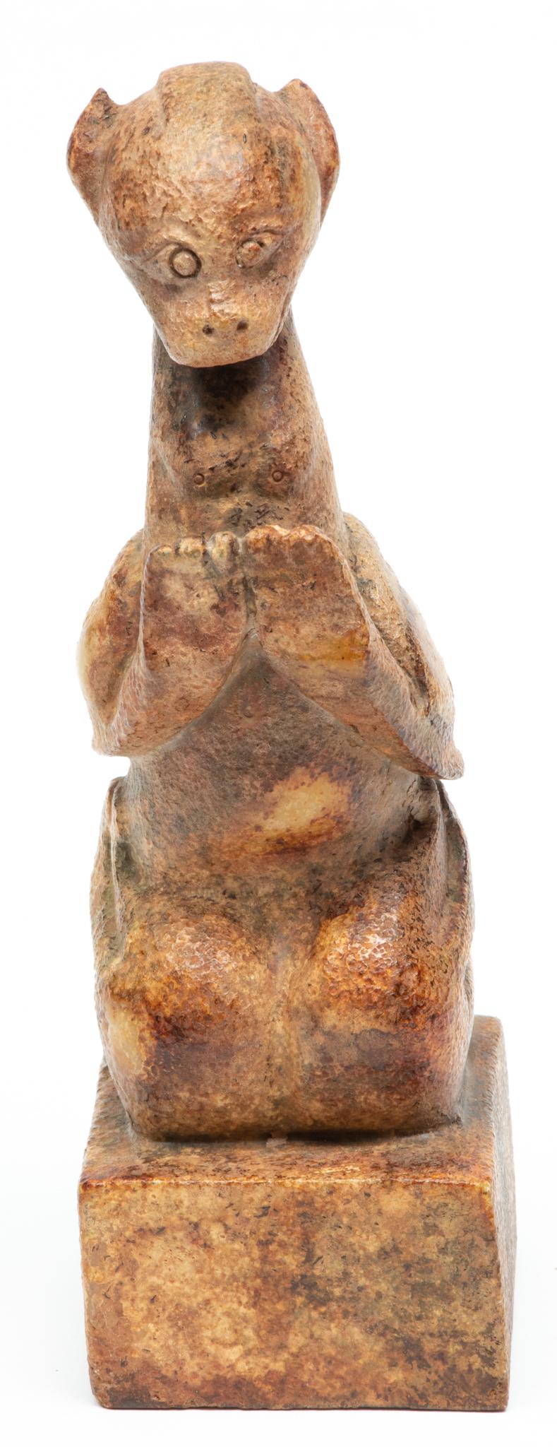 Chinese Carved Hardstone Figural Seal, H 9'' W 2.75'' Depth 3'' (1 of 5)