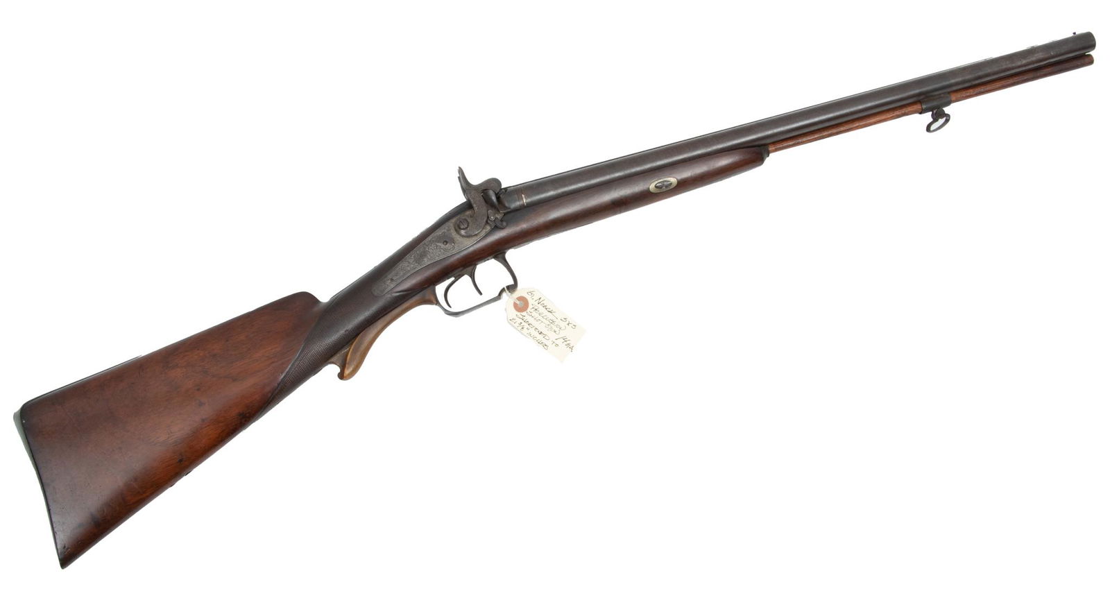 G. Noack, Berlin, Side By Side Double Barrel Percussion Cap Shotgun, 14 Ga.,  Mid 19th C., 21" (1 of 5)