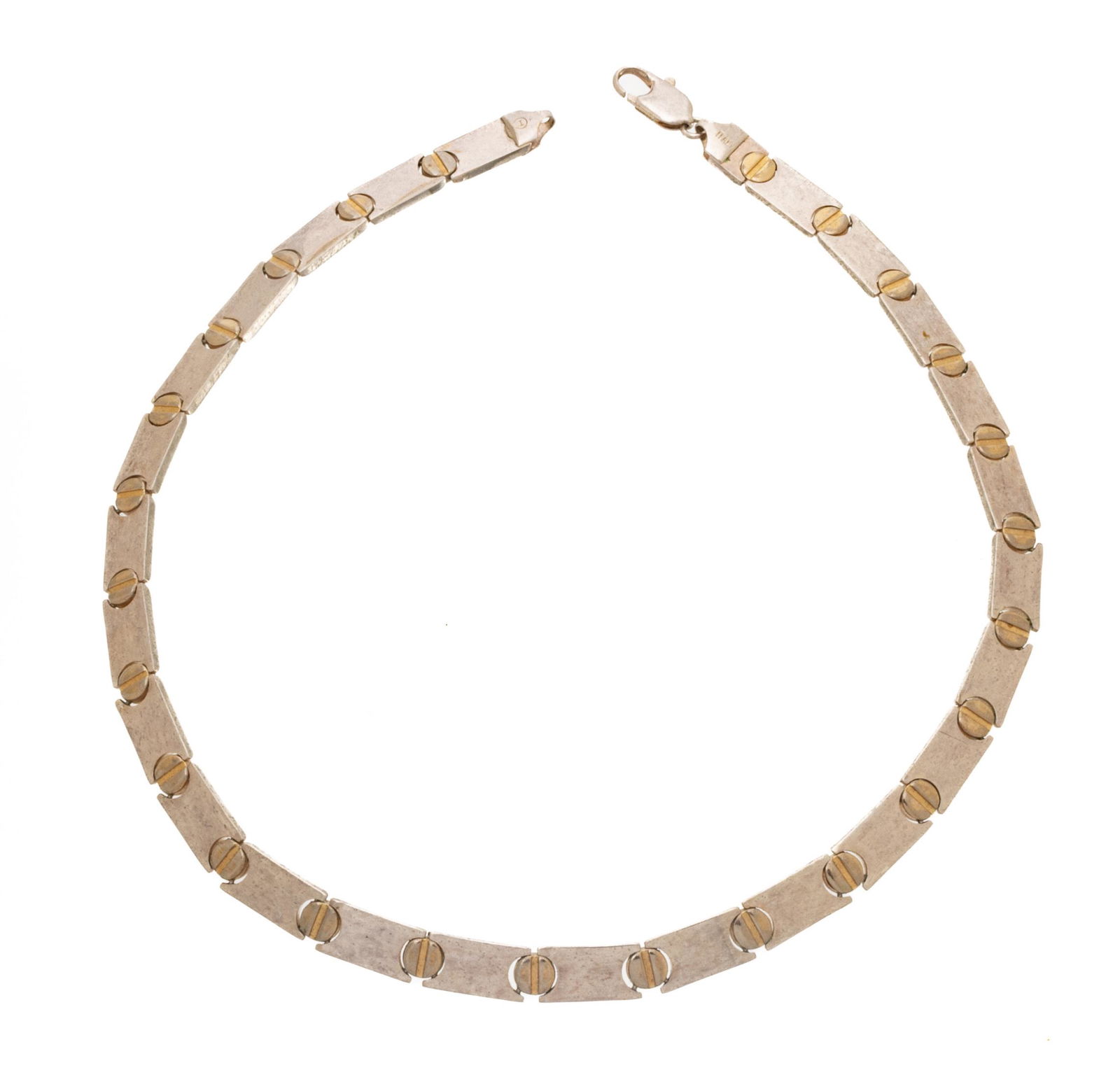 Italian 925 Silver Necklace, Ca. 1960, L 16" 29.9g (1 of 5)