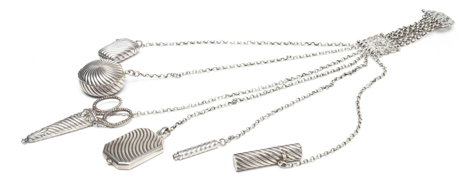 Two Tiered Chatelaine, L 18" (1 of 5)