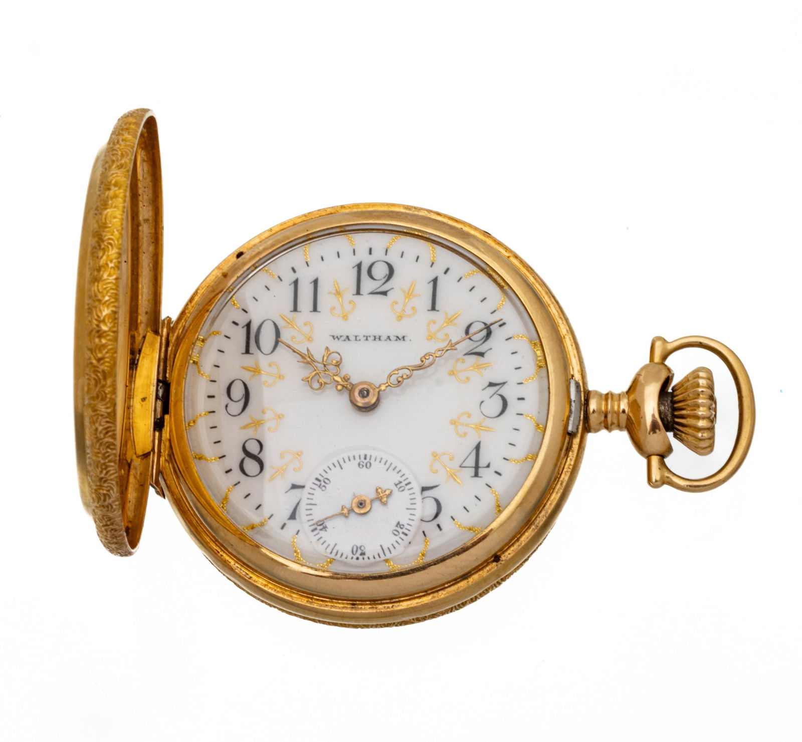 Waltham Watch Co. Lady's 14kt Gold Pocket Watch, Ca. 1915, H 1.75" W 1.25" 28g (1 of 10)
