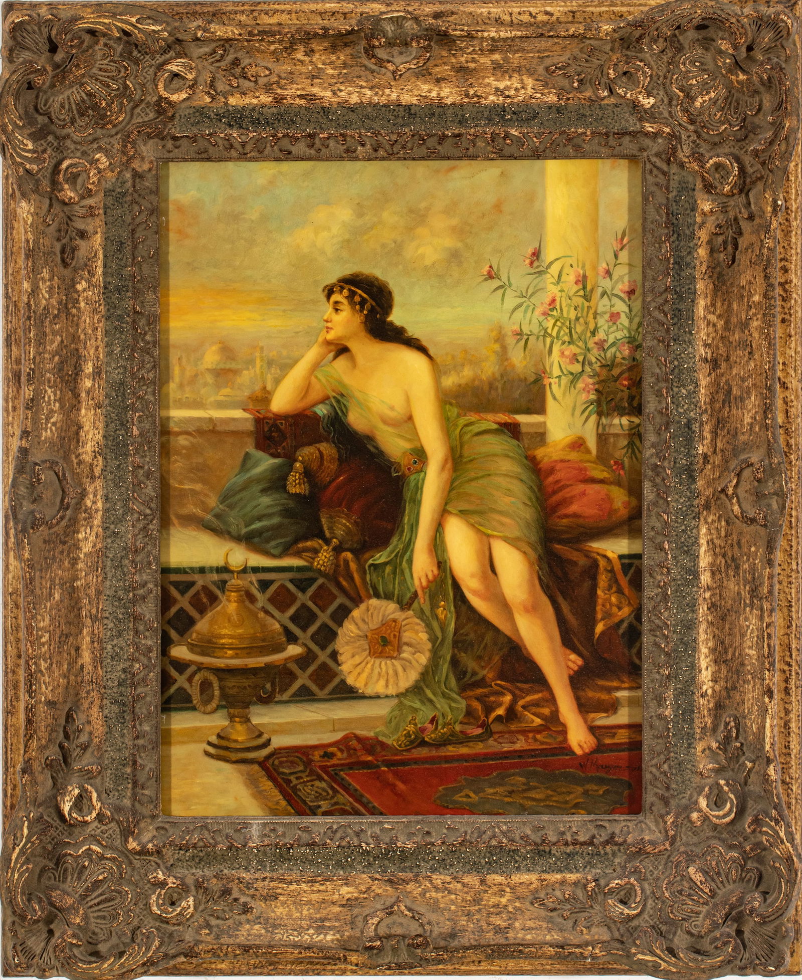 William Henry Margetson (English, 1861-1940) Painting On Porcelain, After Frederico Fernandez (1 of 4)