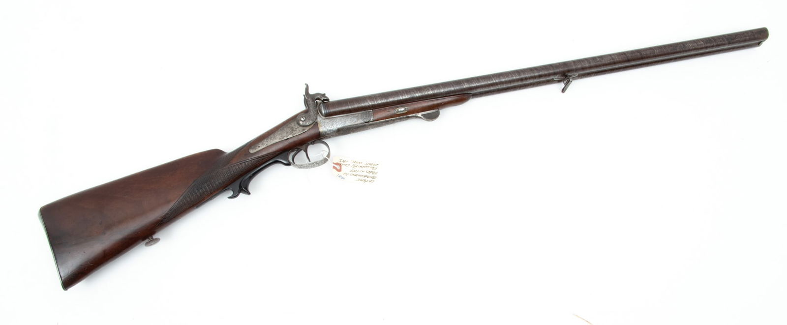 Fauré Le Page Side By Side Double Barrel Pinfire Shotgun, 12 Ga., Ca. Mid 19th C., L 44" (1 of 7)