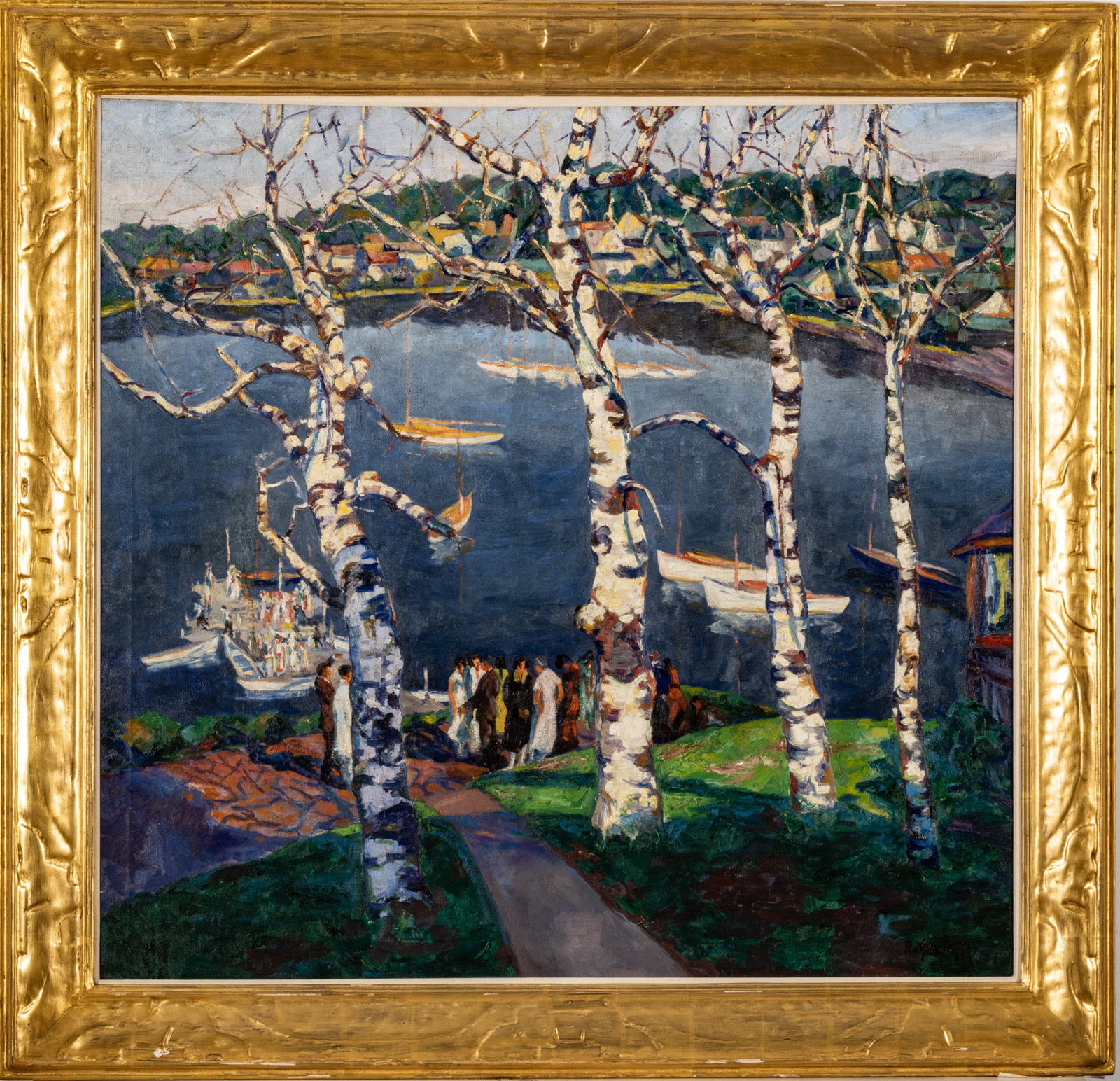 Ralph Taylor (American, 1897-1978) Oil On Canvas, 1925 H 40" W 42" Sunday Afternoon (1 of 8)