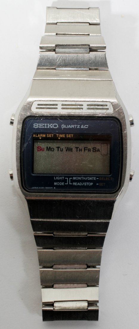 SEIKO QUARTZ WRISTWATCH, FP007M: SEIKO QUARTZ WRISTWATCH, FP007M:Digital type Cal A133 with alarm. In box.