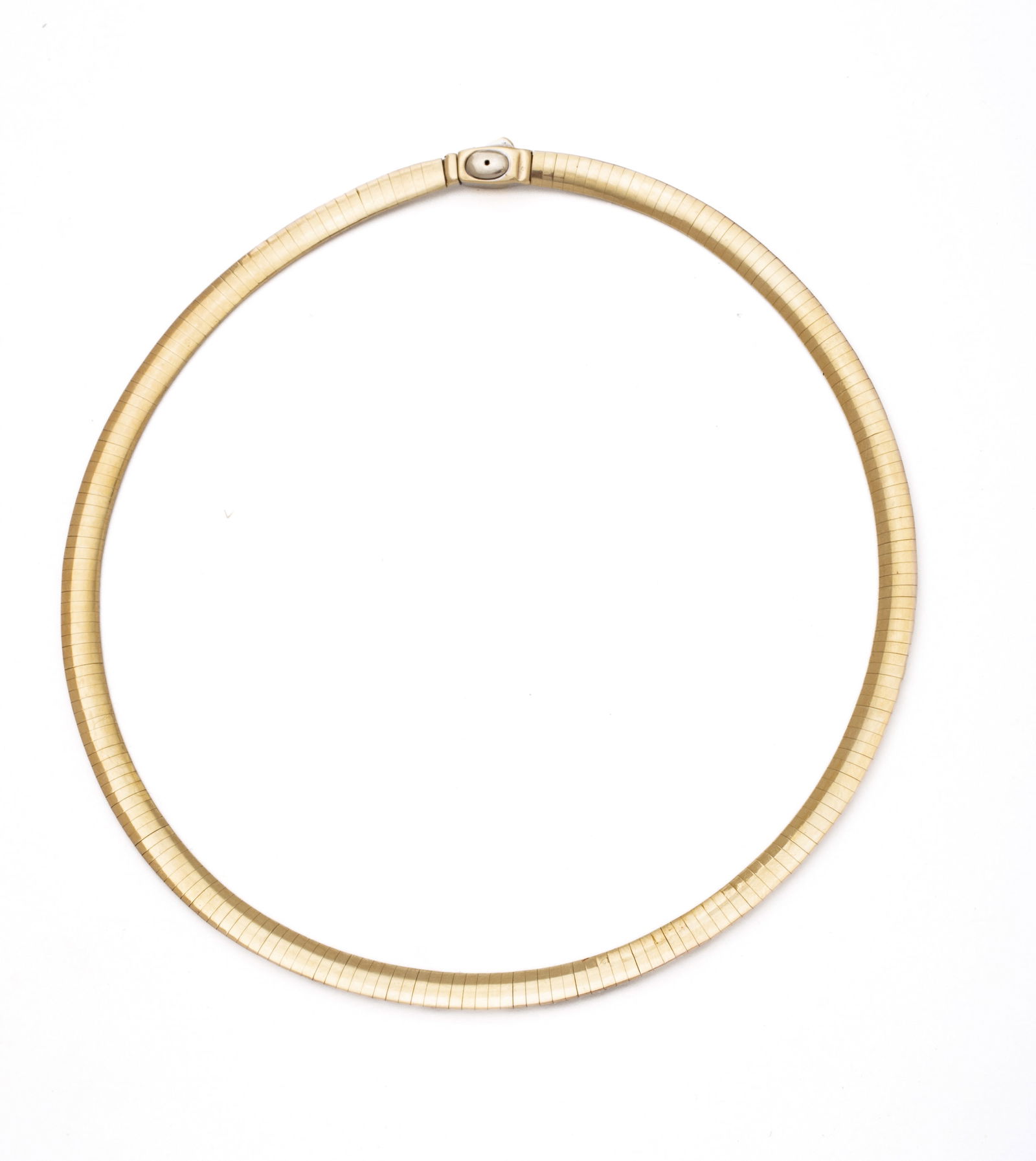 White And Yellow 14K Gold Reversible Necklace, L 16" 29g (1 of 5)