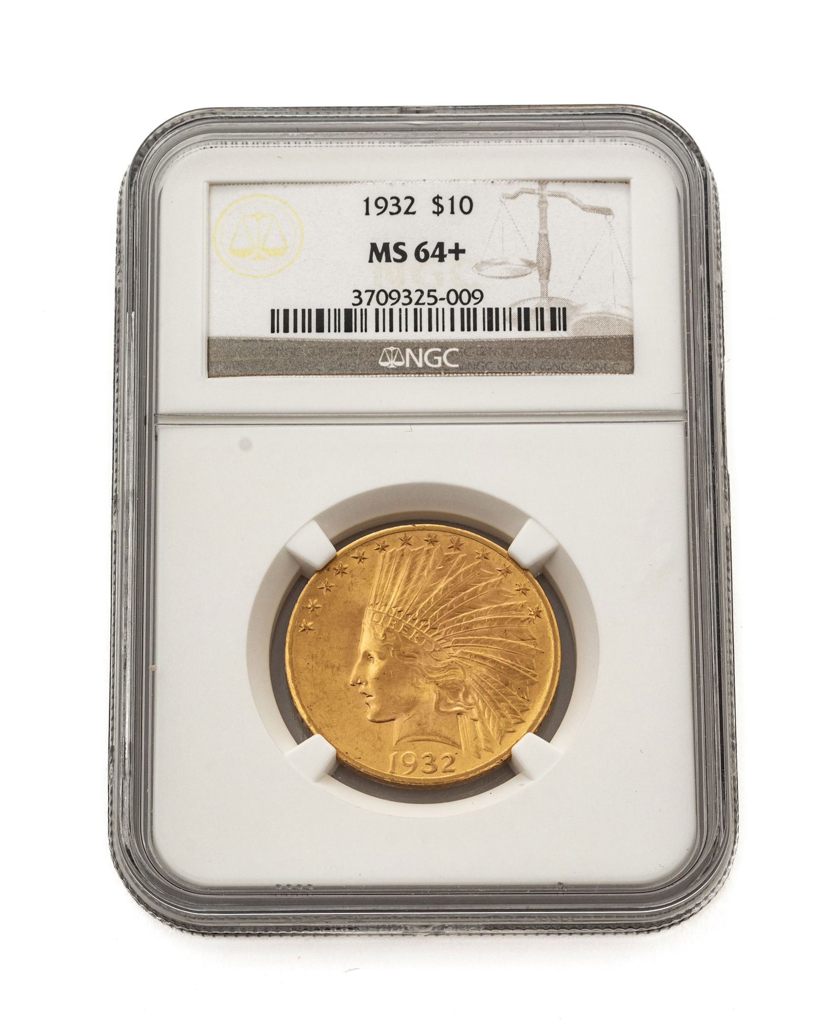 1932 U.S. $10 Gold Indian Head Gold Eagle Coin Dia. 1.125" (1 of 2)