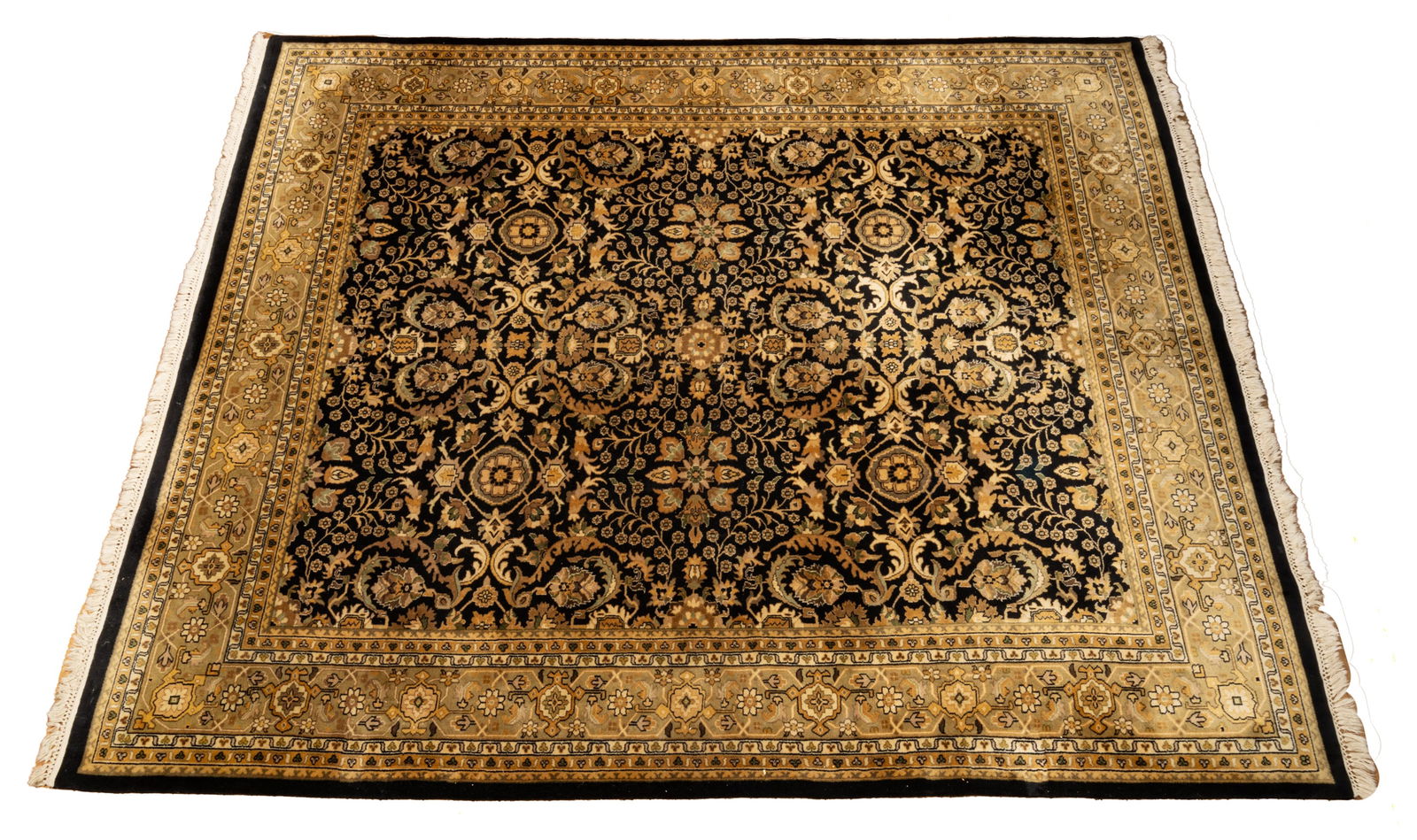 Indo-Persian Wool Carpet, Ca. 2000, W 8' 1'' L 9' 10'' (1 of 2)