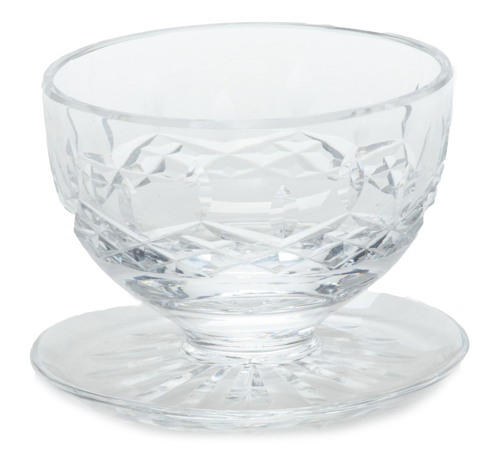 Waterford (Irish, B. 1783) 'Lismore' Footed Dessert Cups, H 3" Dia. 4.5" 11 pcs (1 of 3)