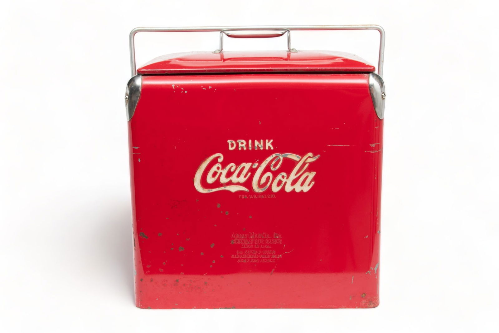 Coca Cola Cooler, 1925, H 17'' L 17'' Depth 12'' VINTAGE (1 of 10)