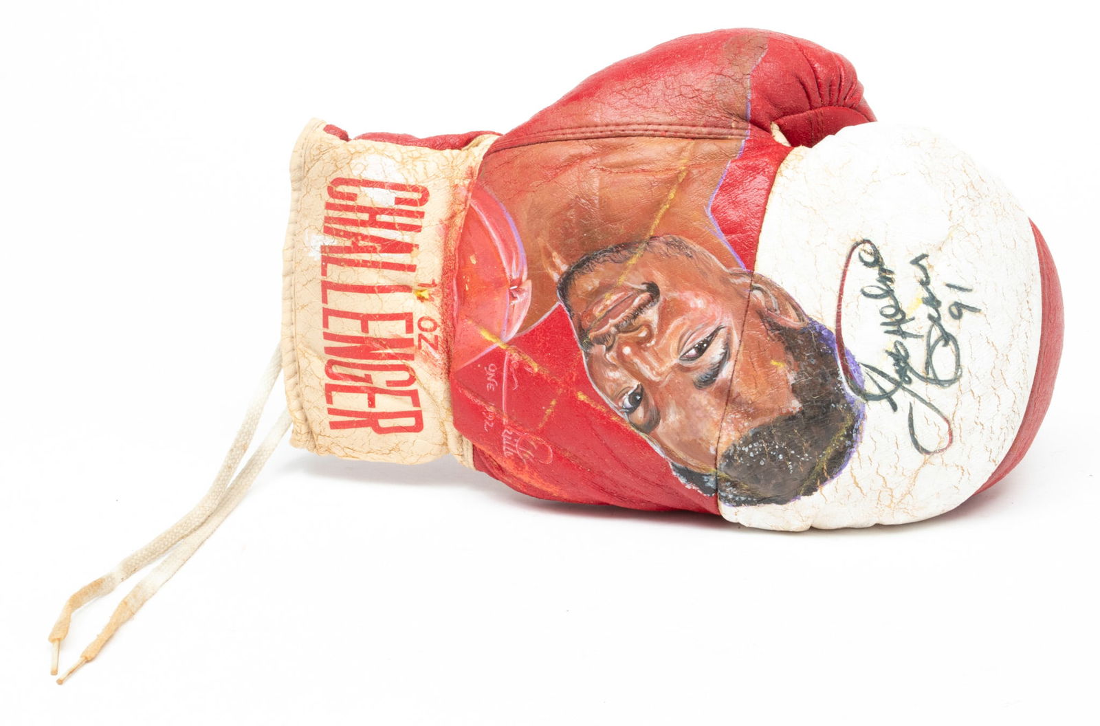 Larry Holmes Autographed Boxing Glove, Ca. 1992, L 13.5" (1 of 4)