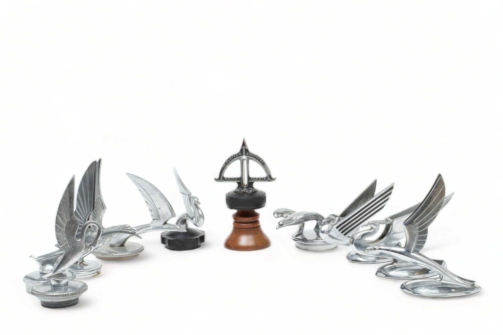 Chevrolet, Pontiac And Accessory Motor Mascots, Ca. 1930s, 10 pcs (1 of 5)