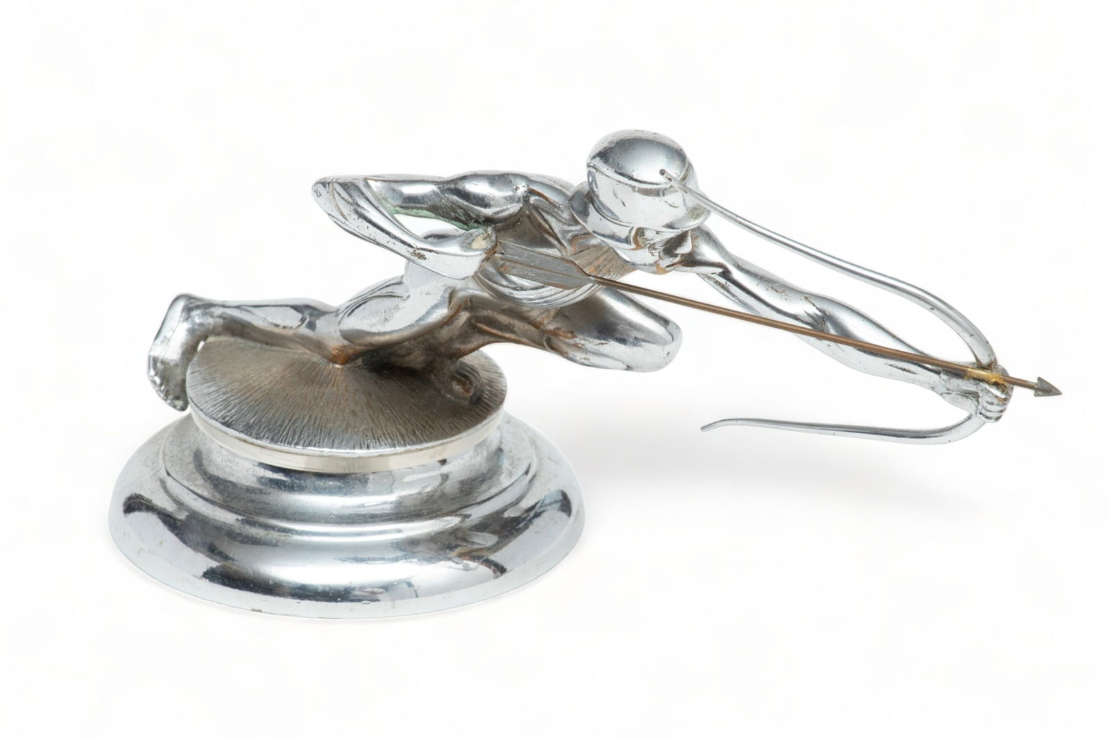 Pierce-Arrow Motor Car Company Archer Motor Mascot, Ca. 1928-29, H 4.75" W 4" L 8" (1 of 5)