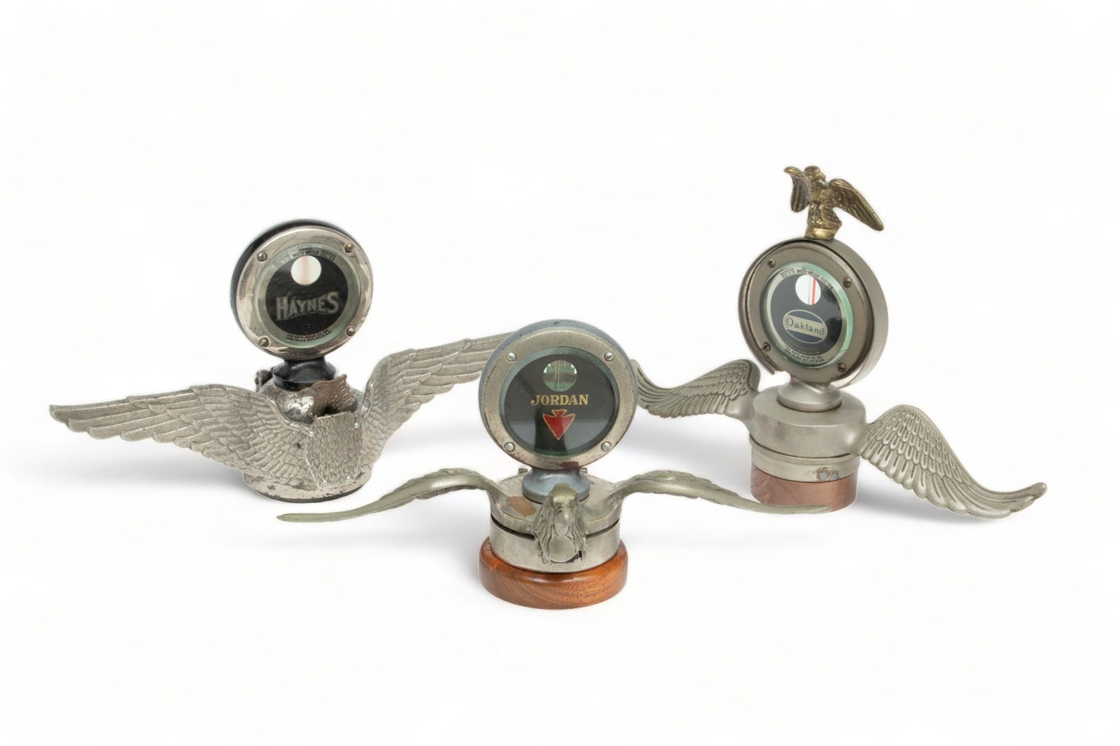 Collection of Three Motor Mascots Mounted with Boyce Motometers, Ca. 1920s, 3 pcs (1 of 4)