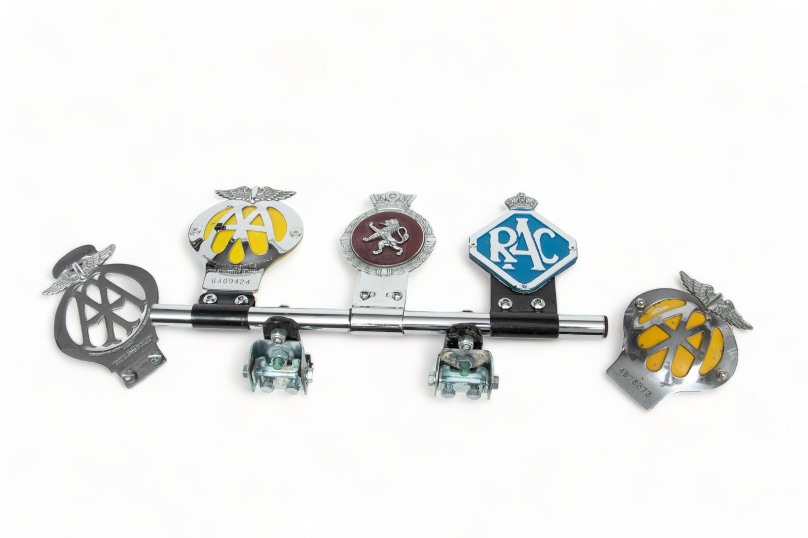 Collection of Five British Bumper Badges, Ca. Mid 20th C., 5 pcs (1 of 2)