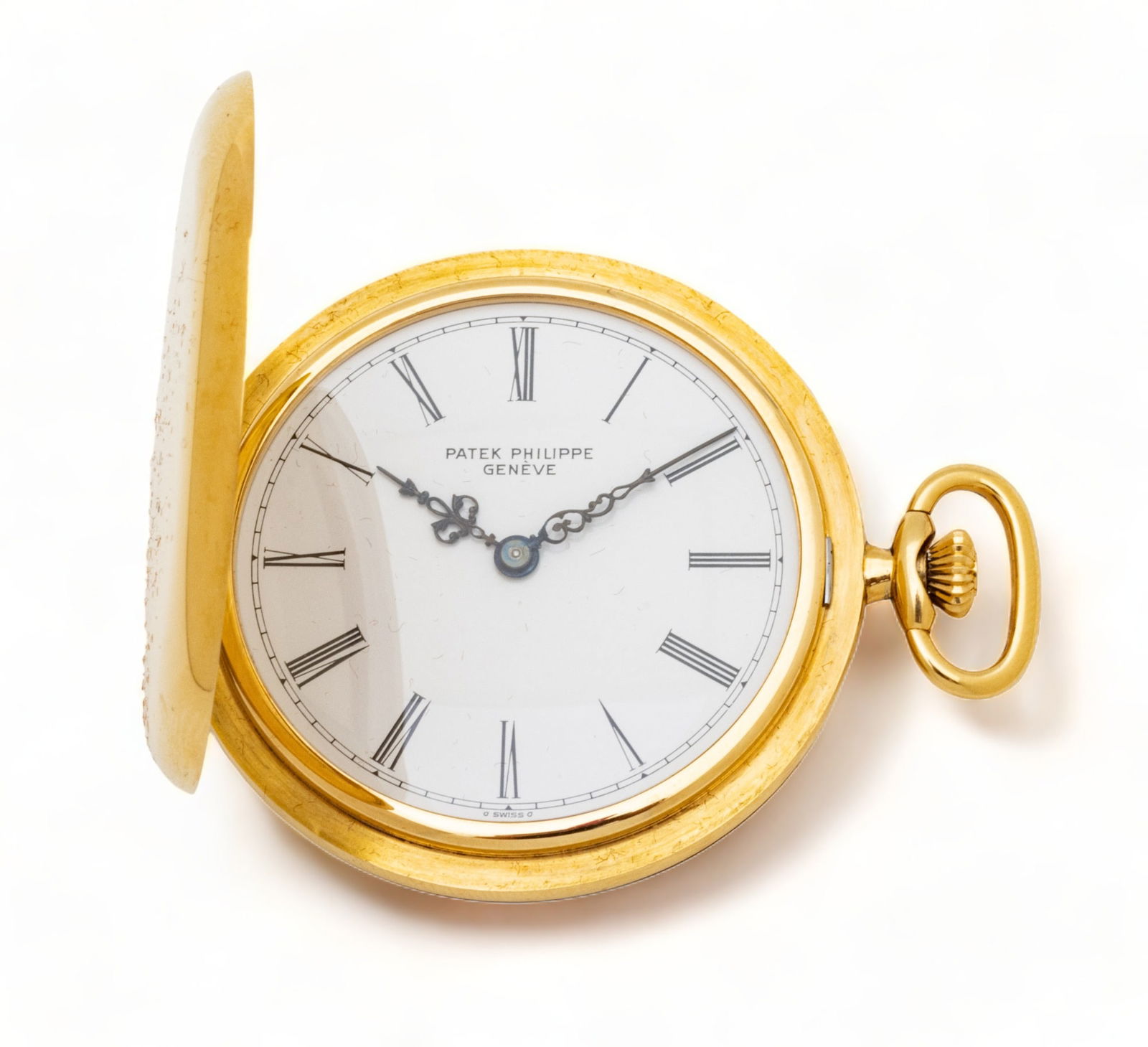 Patek Philippe (Swiss) 18K Gold Pocket Watch, Hunter Case #539682, Works 932815 (1 of 8)