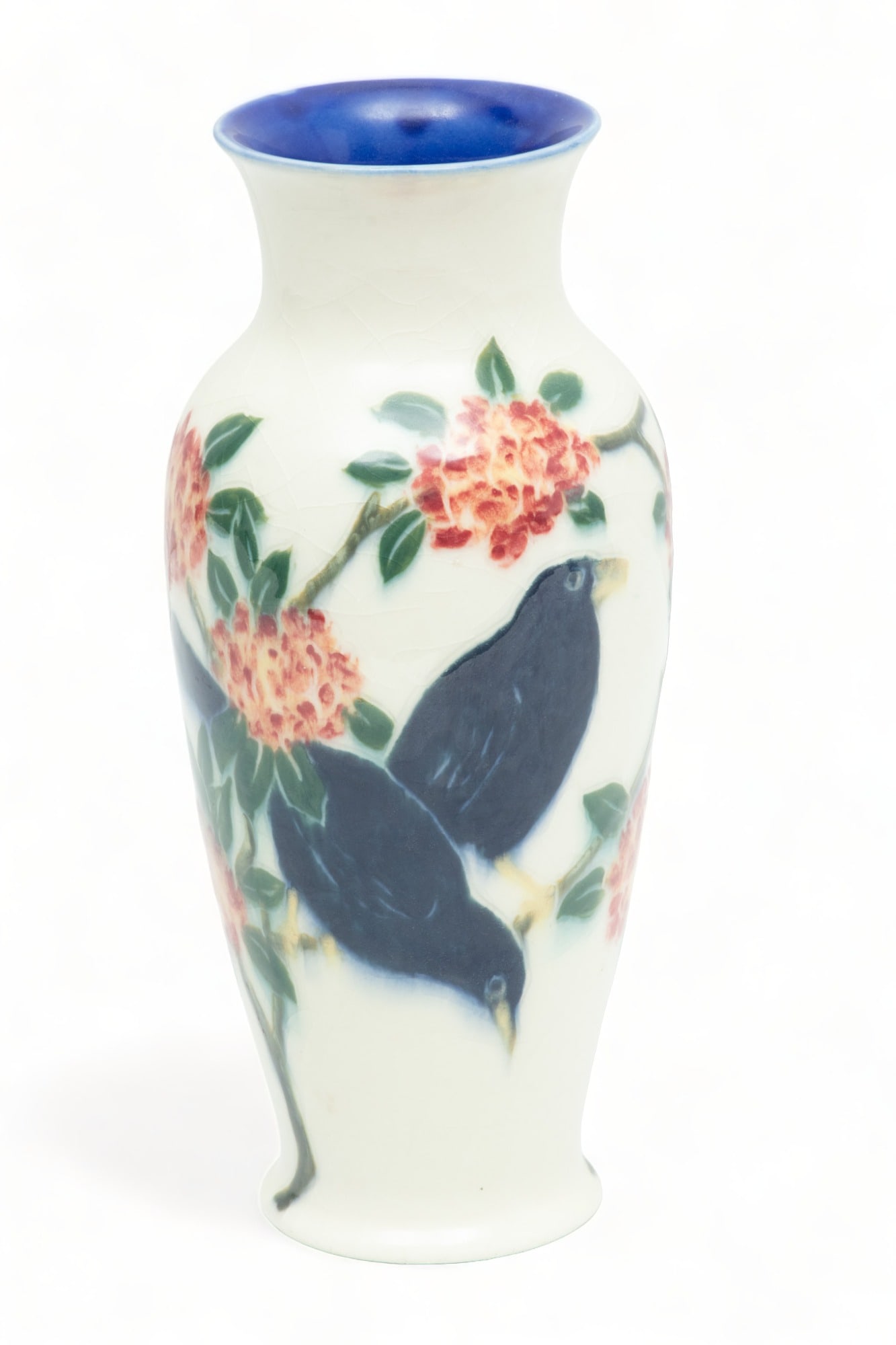 Rookwood Pottery XLIV Art Deco Rook Vase, E.T. Hurley , 1869-50 Vase, 1944, H 9" Dia. 4" (1 of 6)