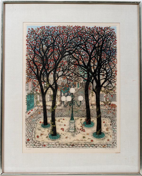 CUCA ROMLEY, ORIGINAL PRINT 19" X 14": CUCA ROMLEY, ORIGINAL PRINT 19" X 14":Original print from Collectors Group. Pencil signed #19/250 From the Estate of Lillian Graham, Canton, MI.