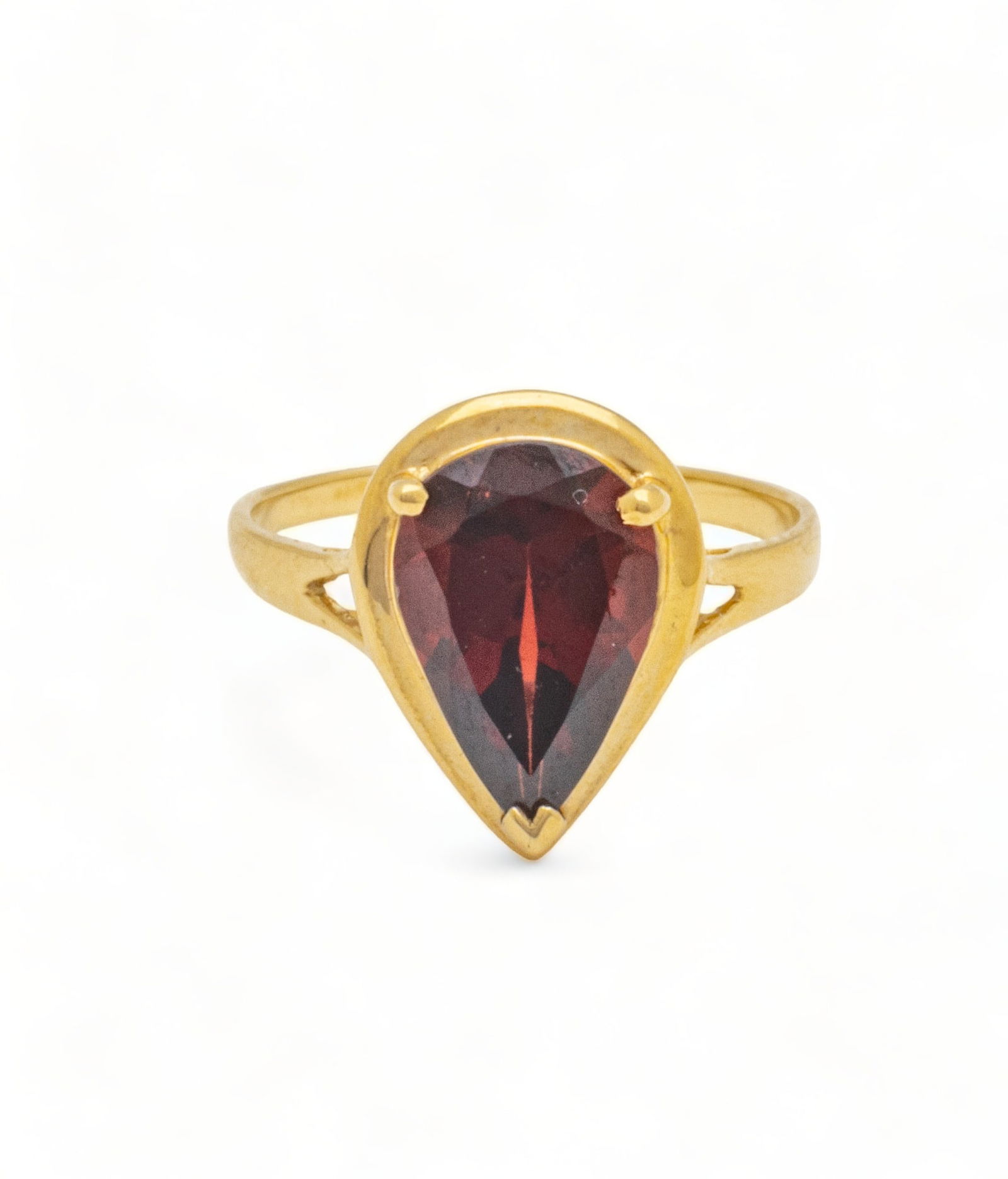 Garnet, 14K Yellow Gold Ring, Size 6 2g (1 of 7)