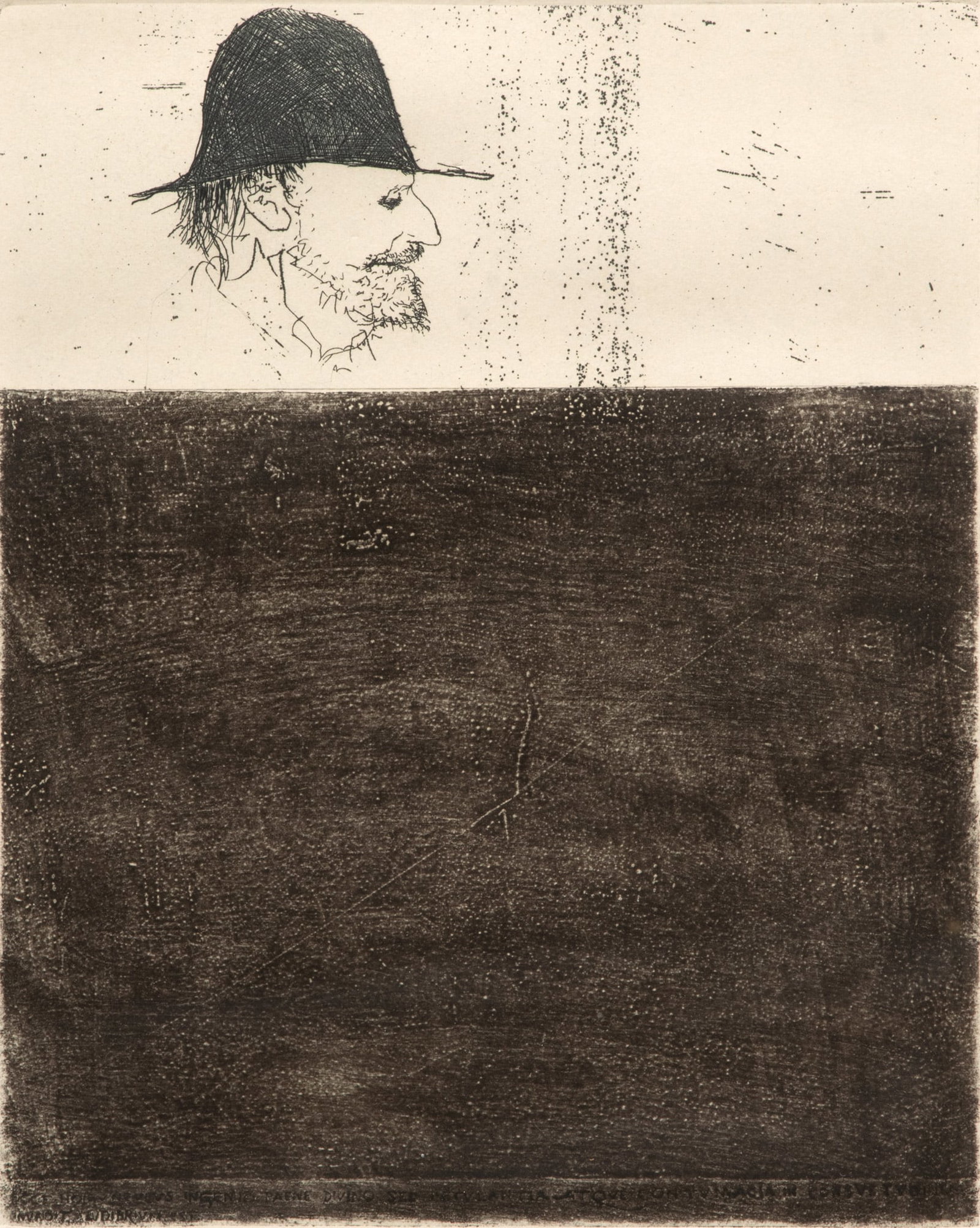 Leonard Baskin (American, 1922-2000) Engraving on Paper, "Ezra Pound" (1 of 5)