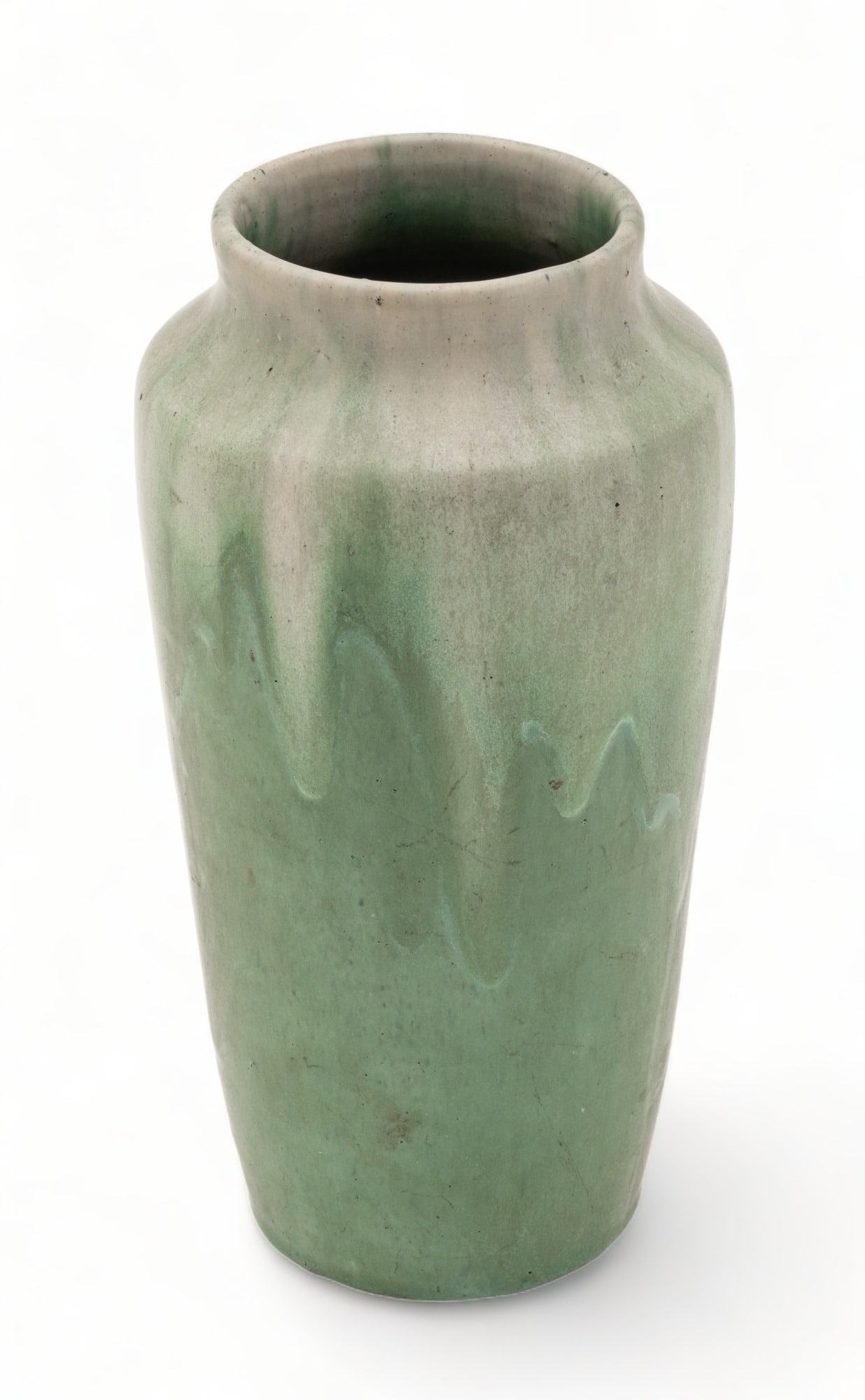 Pewabic Pottery, Stable Studio (Detroit, Est. 1903, B. 1903) Vase Ca. 1903-1907, H 9.5" W 5" (1 of 6)