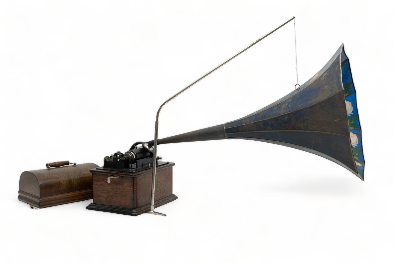 Edison Model C Standard Phonograph, Ca. Early 20th C., H 11" W 13" Depth 9.25" , SN: 591722 (1 of 7)