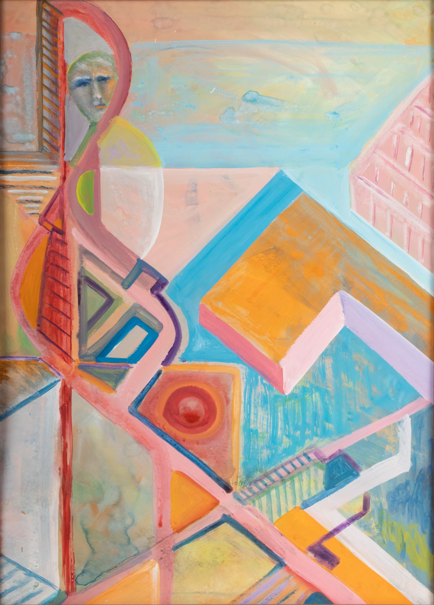 Jack Faxon (American, 1936-2020) Watercolor, Abstract (1 of 3)