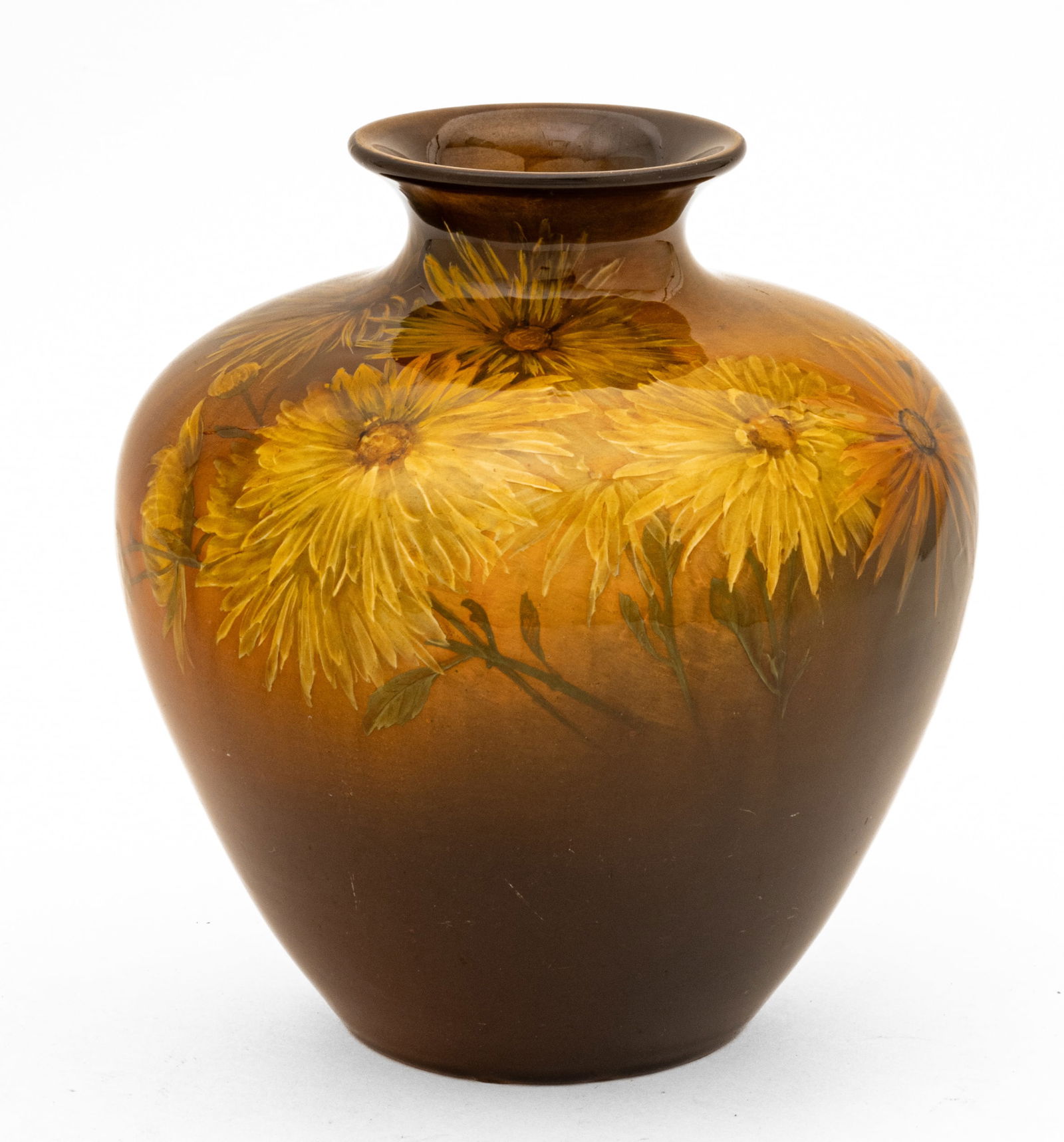 Kataro Shirayamadani (fl. 1887-1912) for Rookwood Pottery (American) Vase, Ca. 1900, H 8.5" Dia. 7" (1 of 7)