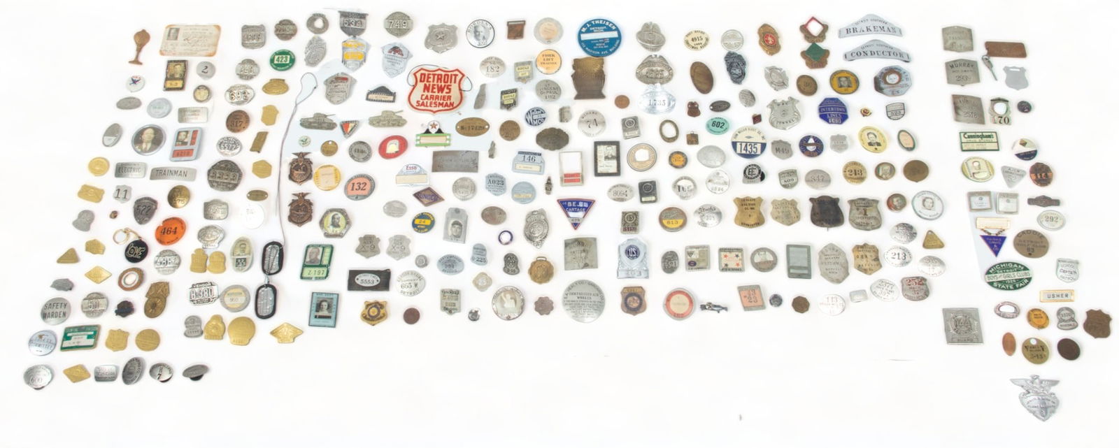 American/Detroit Tin, Brass, Paper, And Assorted Metal Ca. 1890 - 1950, "Special Interest Employee (1 of 9)