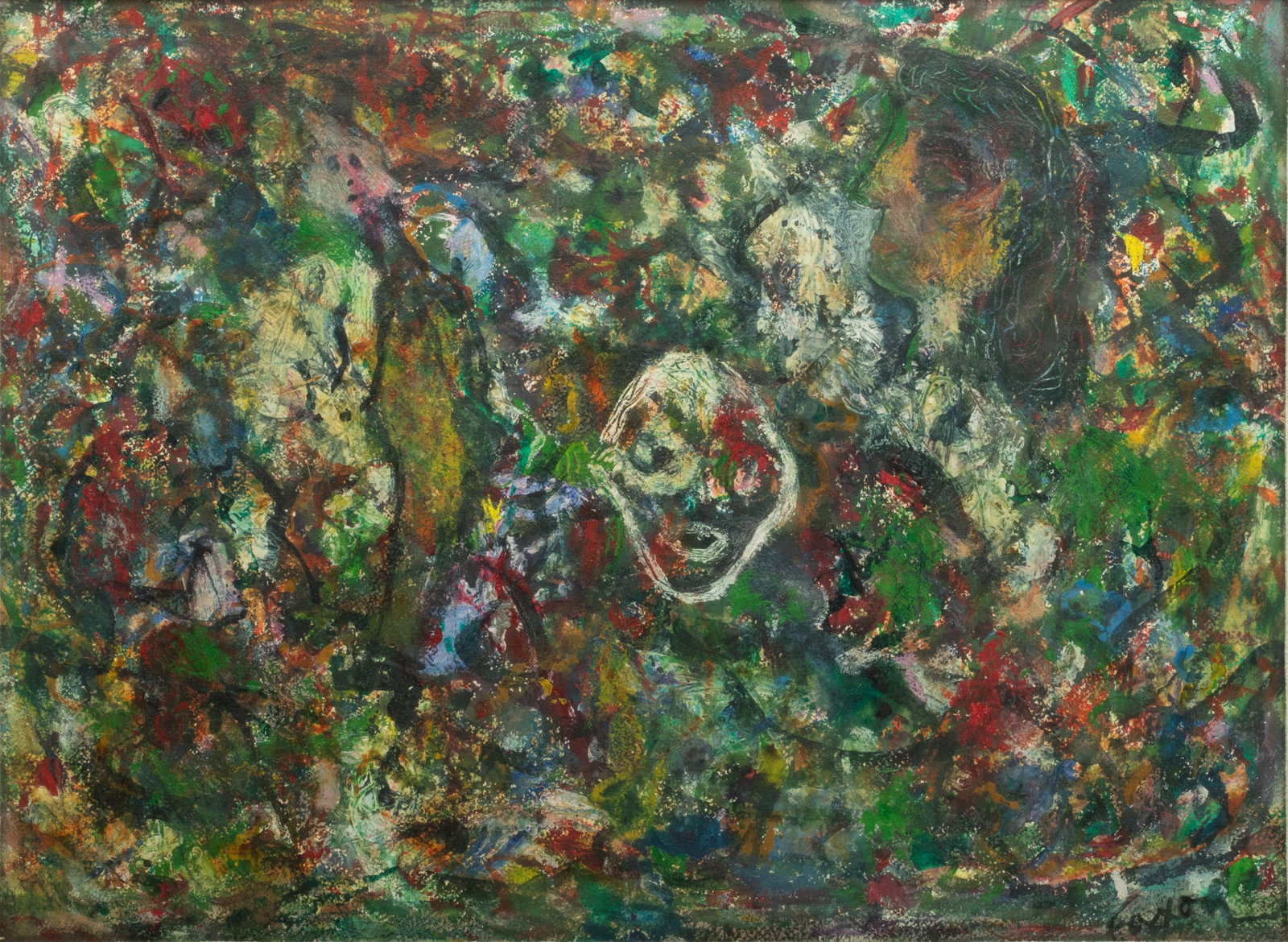 Jack Faxon, Mixed Media, Abstract H 21" W 28" (1 of 4)