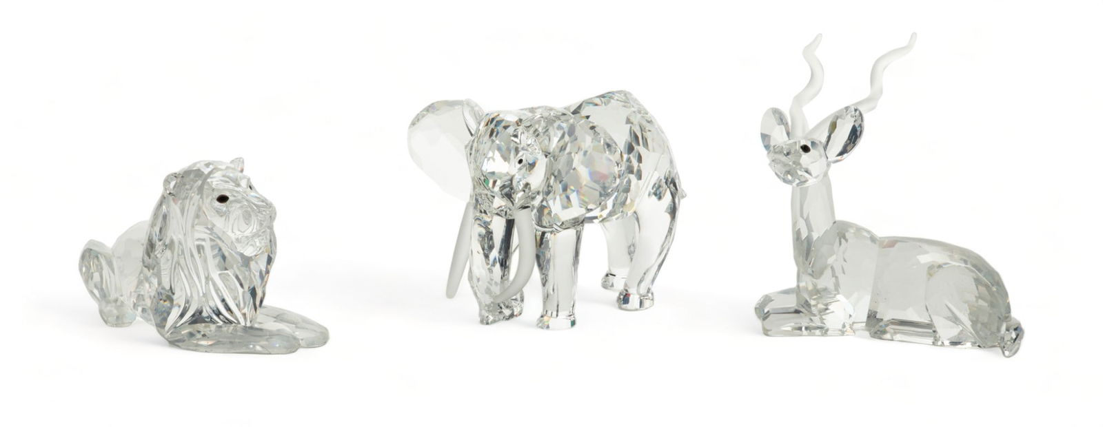 Swarovski (Austrian) 'Inspiration Africa' Crystal Figurines, 'The Kudu', 'The Elephant' & 'The (1 of 7)