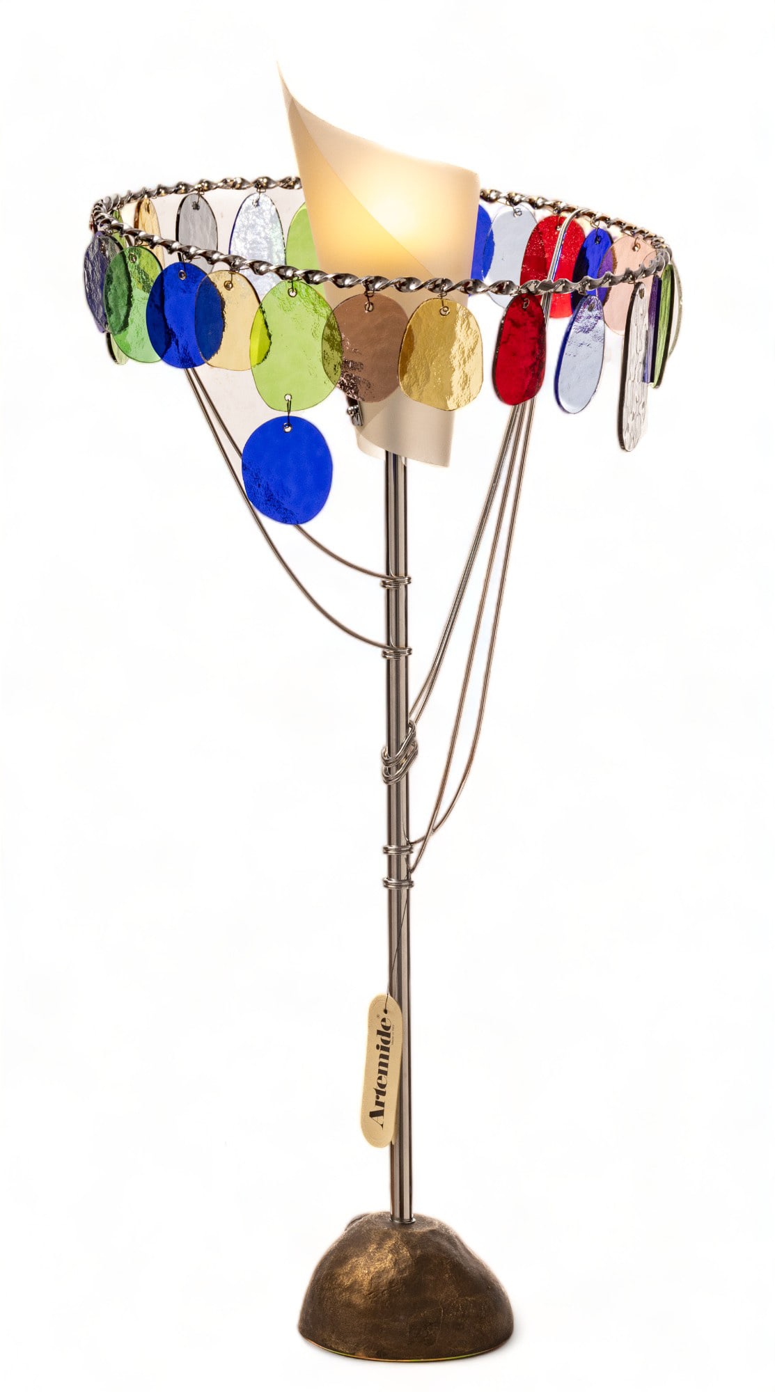 Toni Cordero for Artemide 'Sibari' Table Lamp, Ca. 1990s, H 36" Dia. 18" (1 of 10)