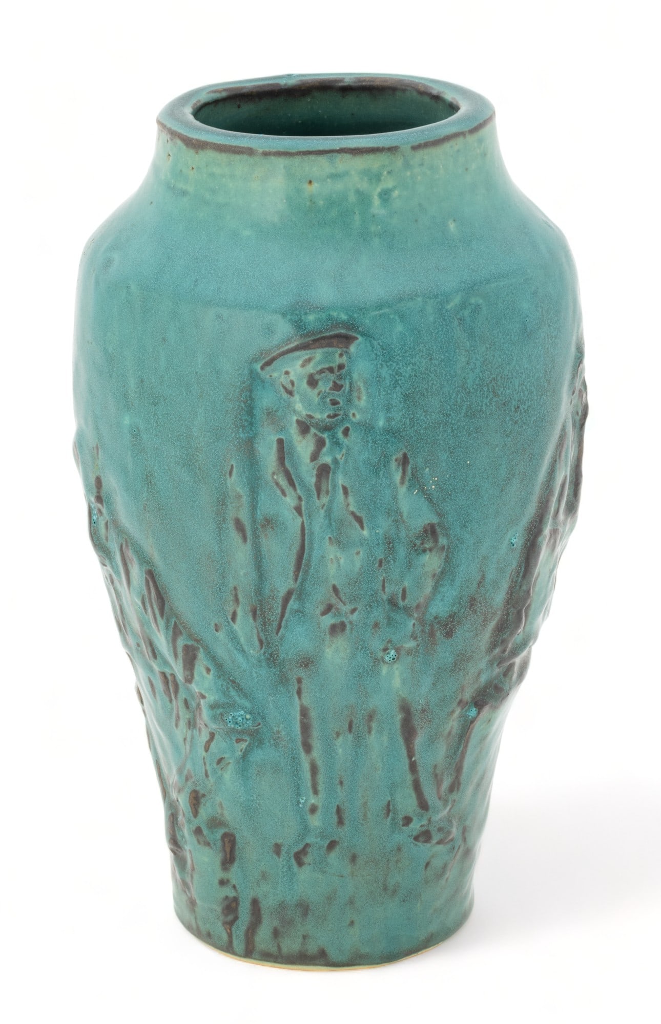 Pewabic Pottery 90th Anniversary Commemorative Vase  1993, H 11.5" Dia. 6" (1 of 11)