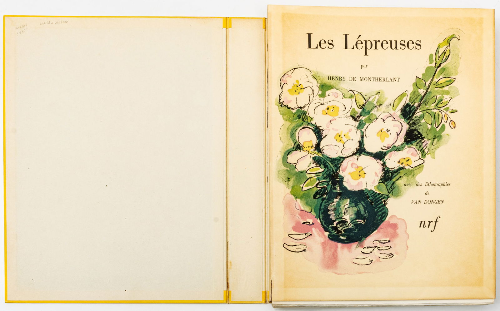 Henry De Montherlant (French, 1895-1972) Lithographs in Colors on Rives BFK Paper, 1947, "Les Lé (1 of 11)