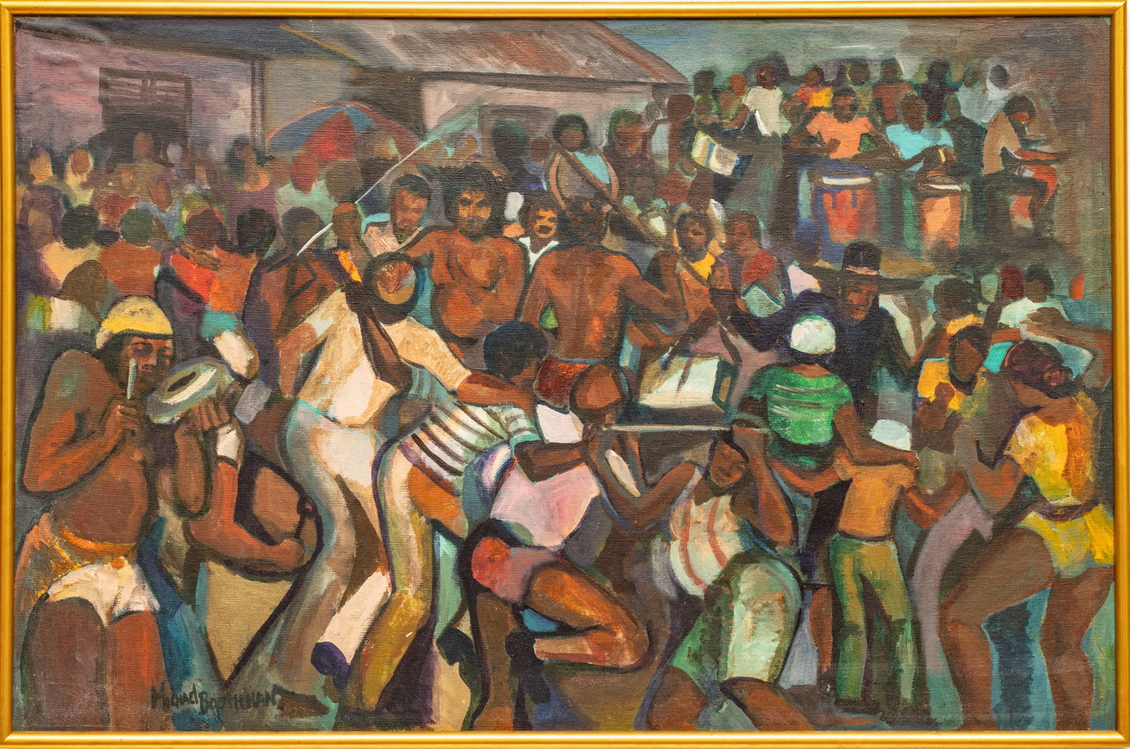Michael Boothman, Oil on Canvas, Summer Celebration, Ca. 1980, H 24" W 36" (1 of 6)
