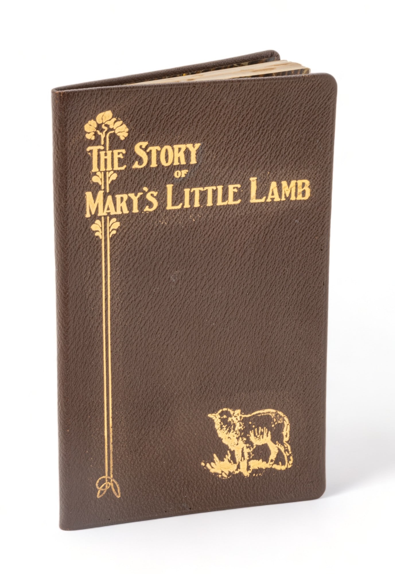 The Story of Mary's Little Lamb, Signed by Henry Ford, Leather Bound 1928, H 7.5" W 4.7" (1 of 13)