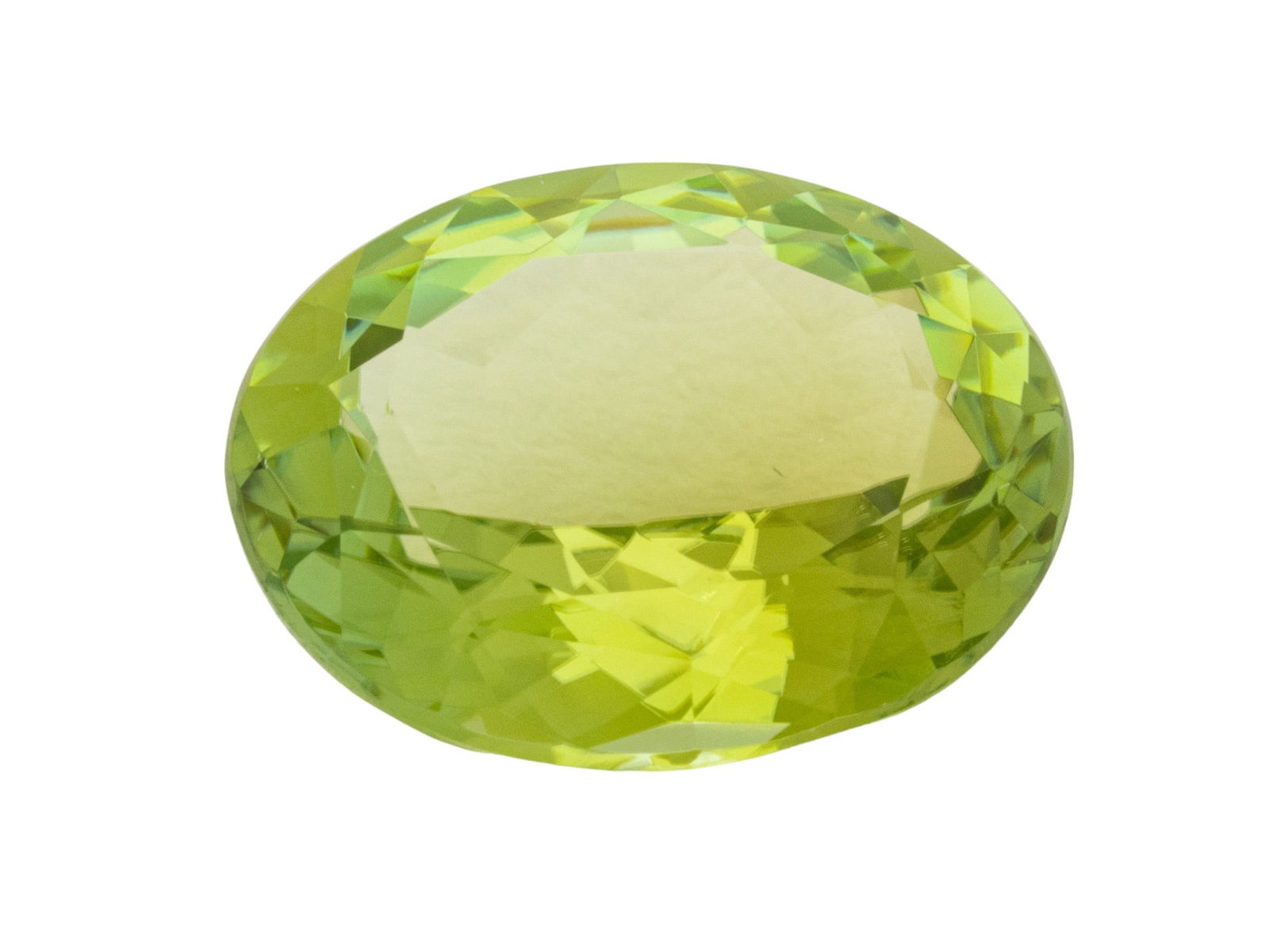 Green Oval Tourmaline, Unmounted, 6.4ct. W 11mm L 14mm 1.3g (1 of 4)