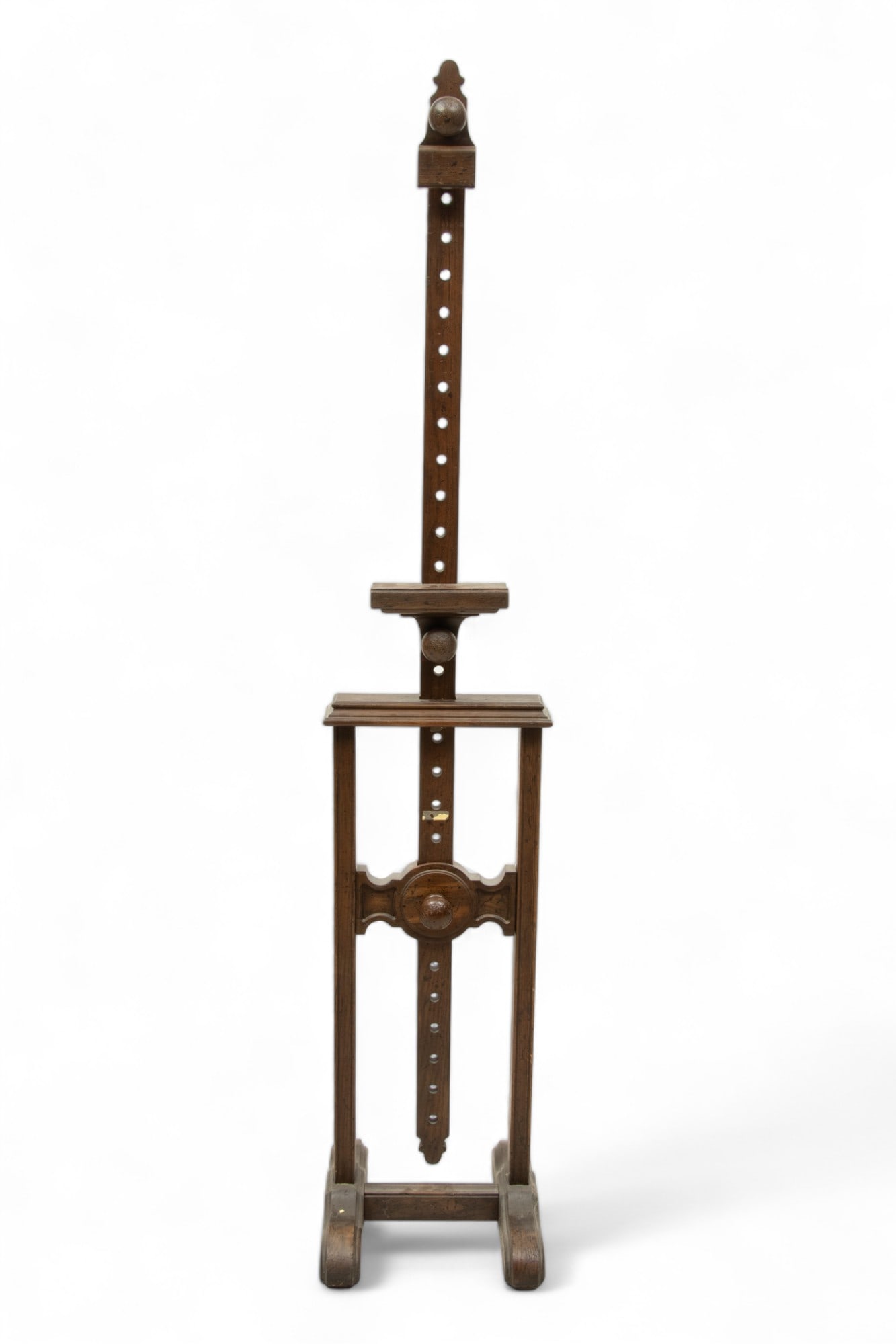 Eastlake Style Walnut Stained Oak Easel Late 20th C., H 66" W 13" Depth 14" (1 of 4)