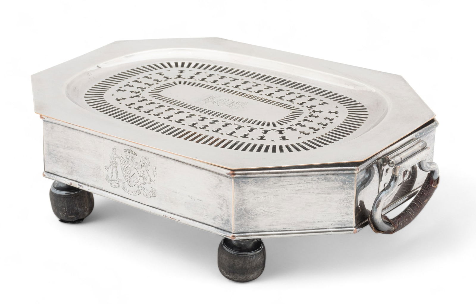 English Silver Plate Warming Tray, H 3.25" W 8.5" L 12.25" (1 of 6)