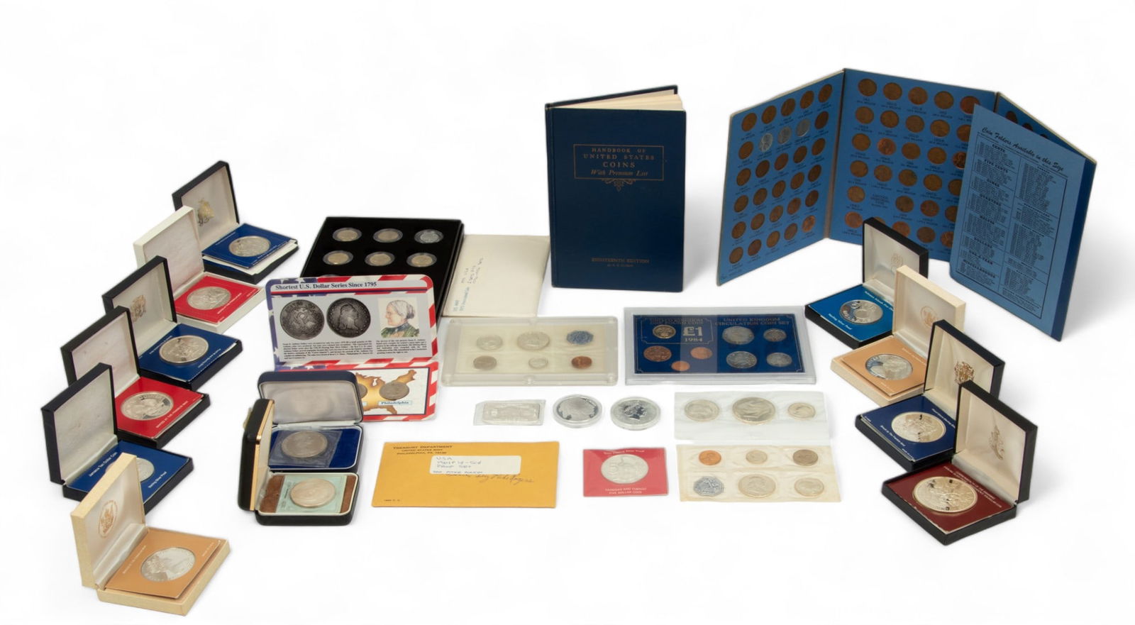 Sterling Silver Proof Coins, Exonumia & Coin Sets, Feat. Franklin Mint, 1969-2020, 28 pcs (1 of 14)