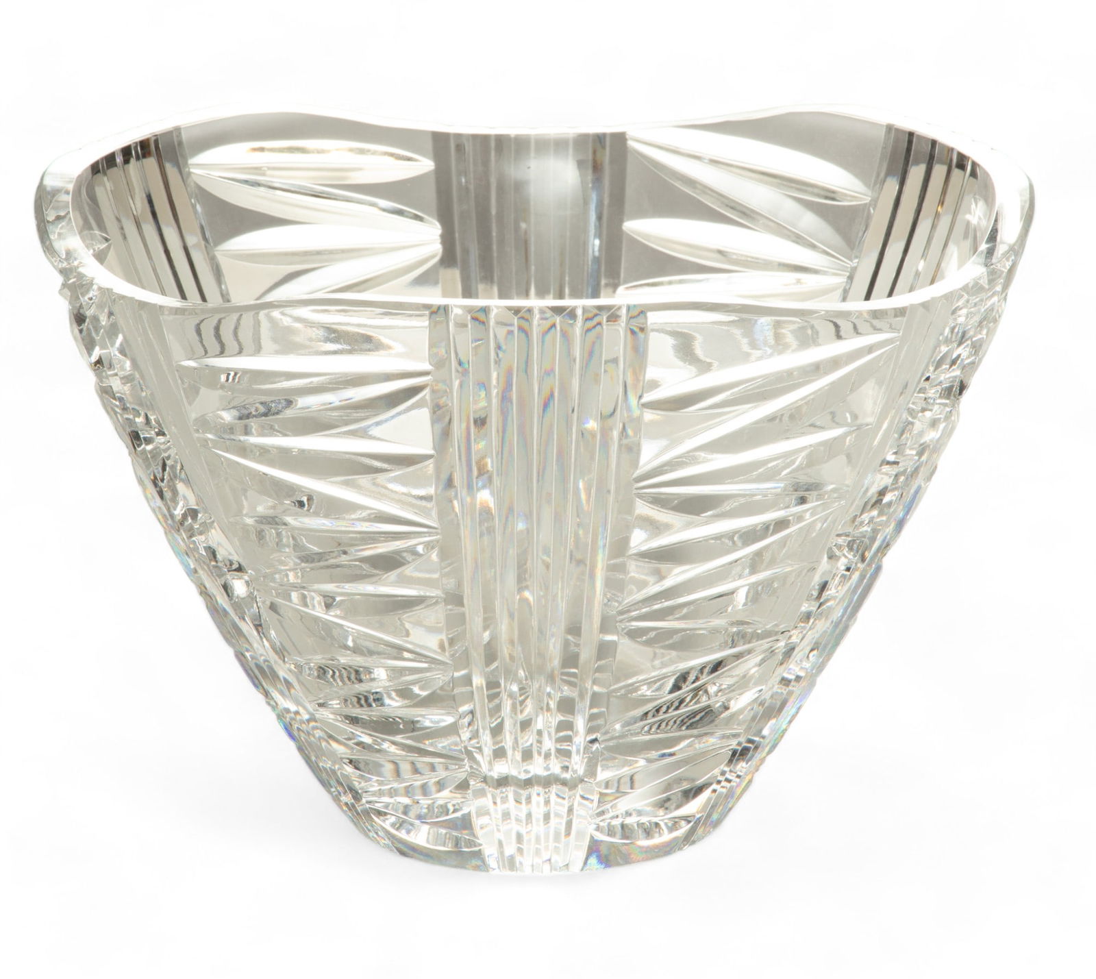 Rosenthal (German) Lead Cut Crystal Centerpiece Bowl H 6.25" Dia. 9.5" (1 of 3)