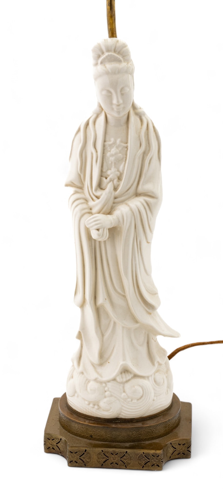 Chinese Figural Lamp Guan Yin H 32" (1 of 8)