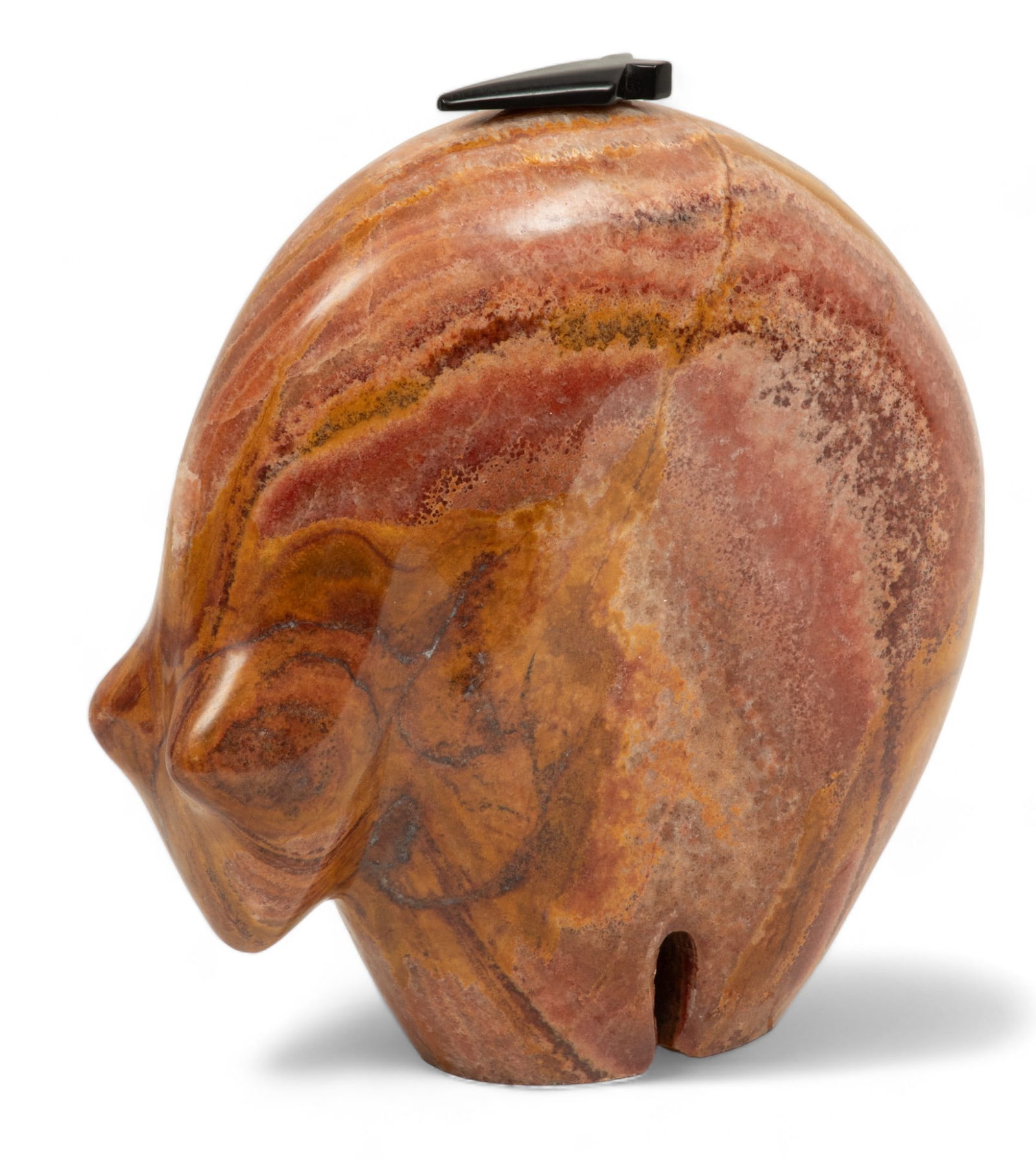 Native American Carved Stone Large Zuni Bear Fetish H 8.25" W 8.5" Depth 2.5" (1 of 5)