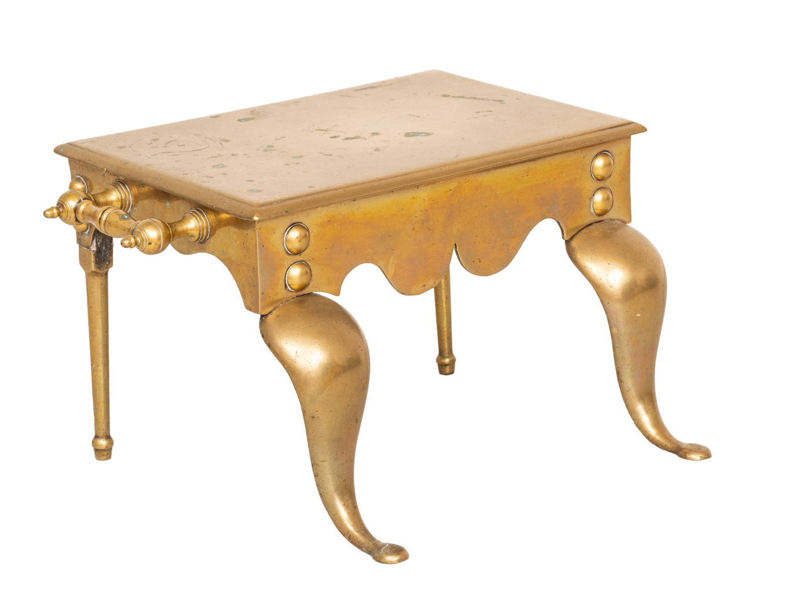 Brass Footman Ca. 19th C., H 11" W 21" Depth 14" (1 of 5)