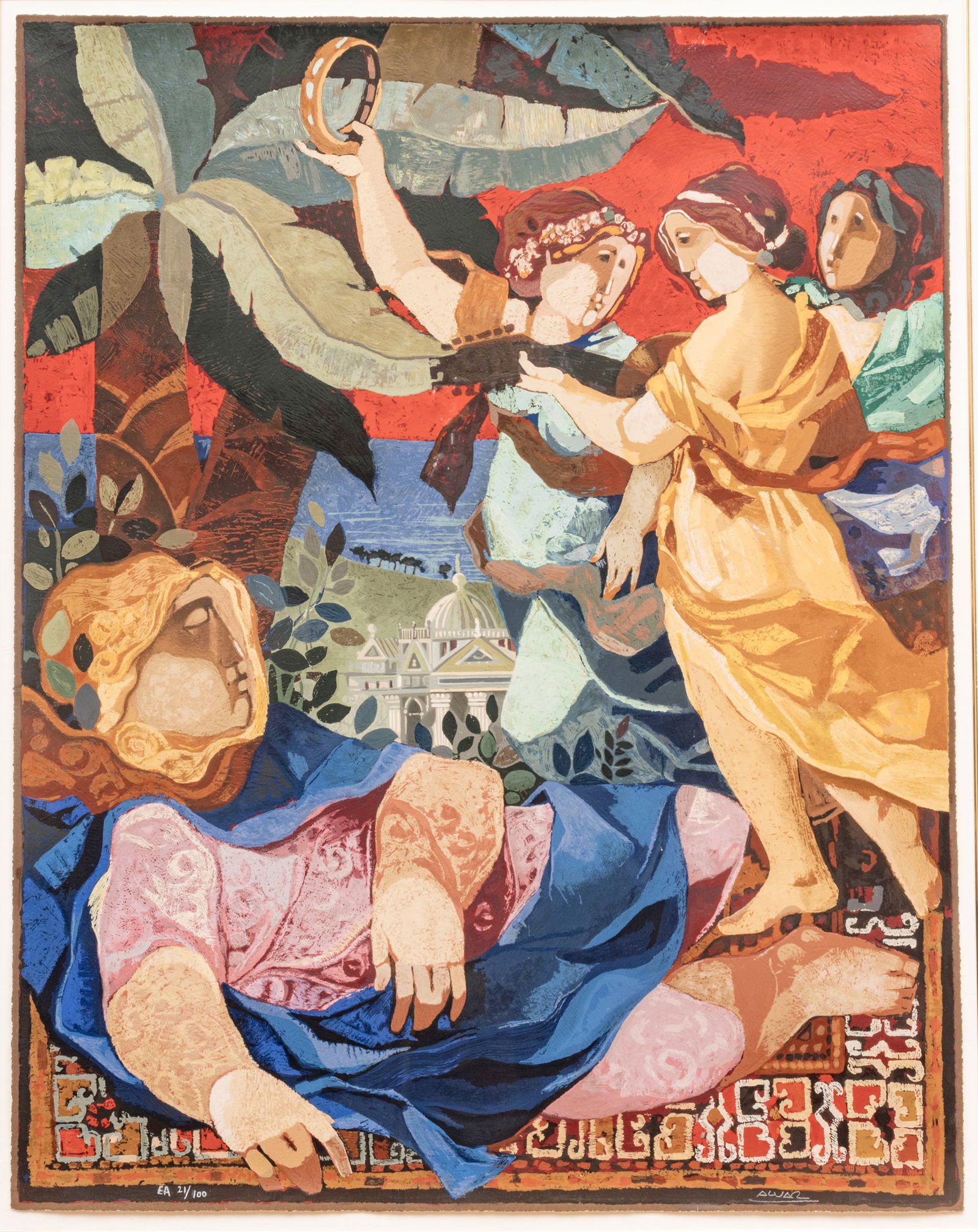 Alvar Sunol Munoz-Ramos (Spanish, B. 1935) Serigraph in Colors on Wove Paper, 1989, "Allegory of (1 of 11)